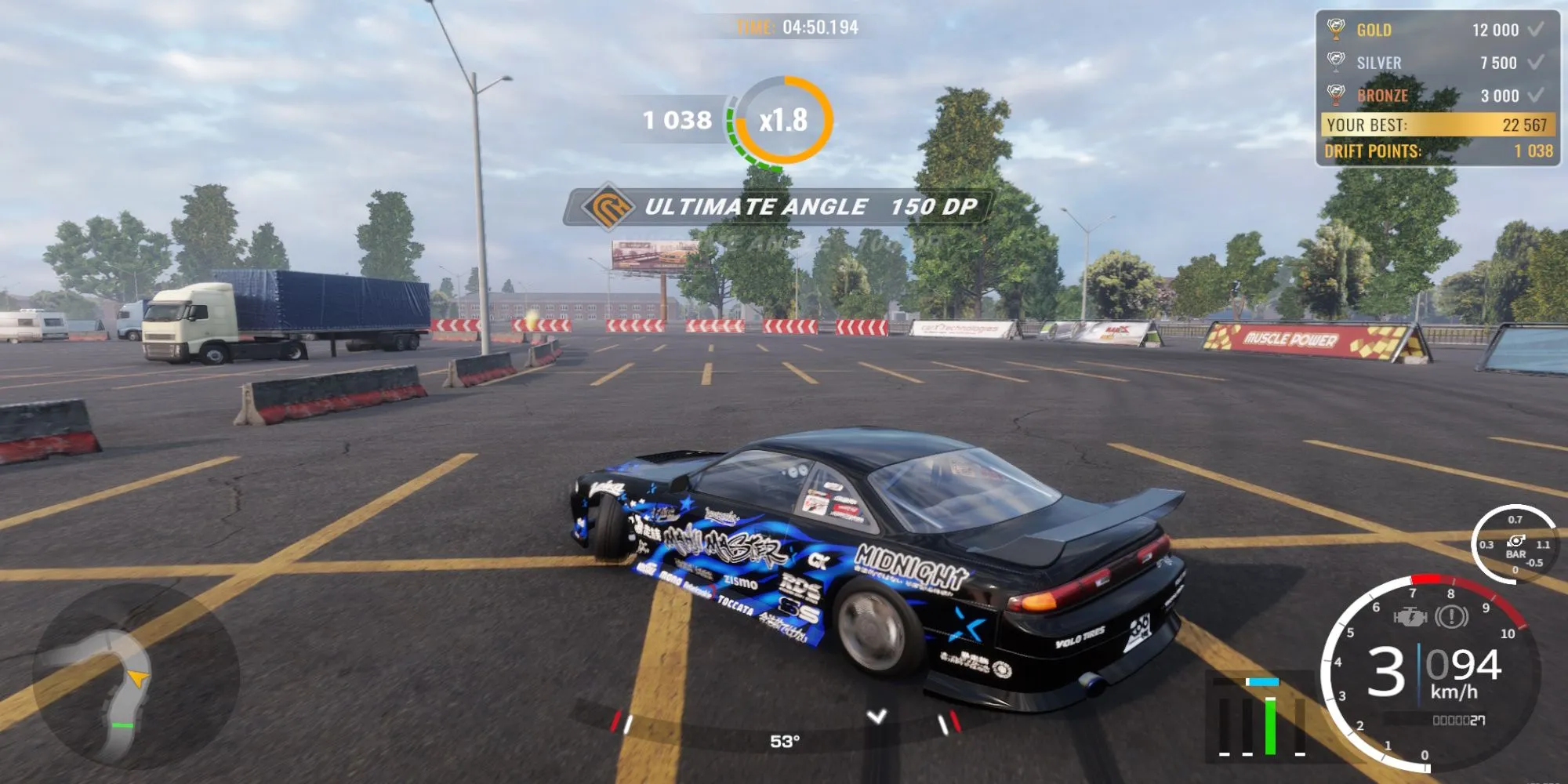 Pha drift điêu luyện của hai xe trong CarX Drift Racing Online