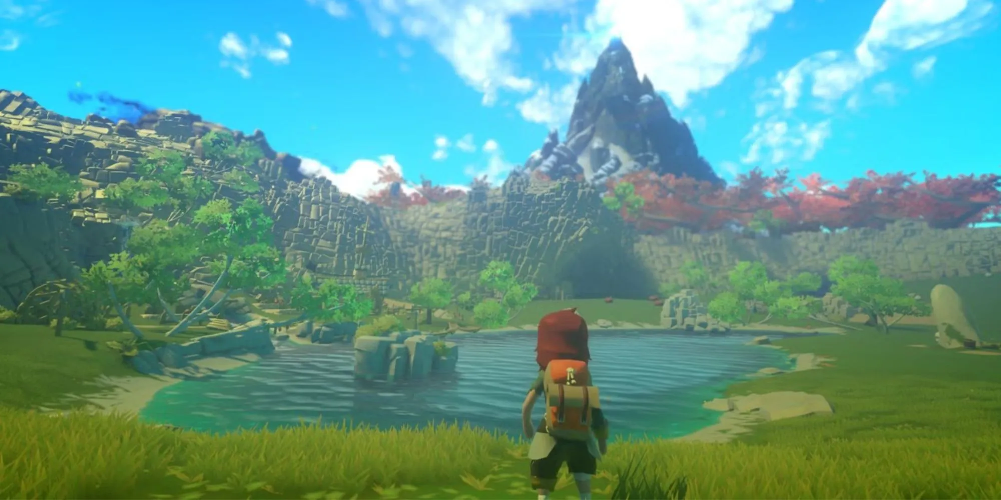 Phong cảnh rộng lớn và yên bình trong Yonder The Cloud Catcher Chronicles.