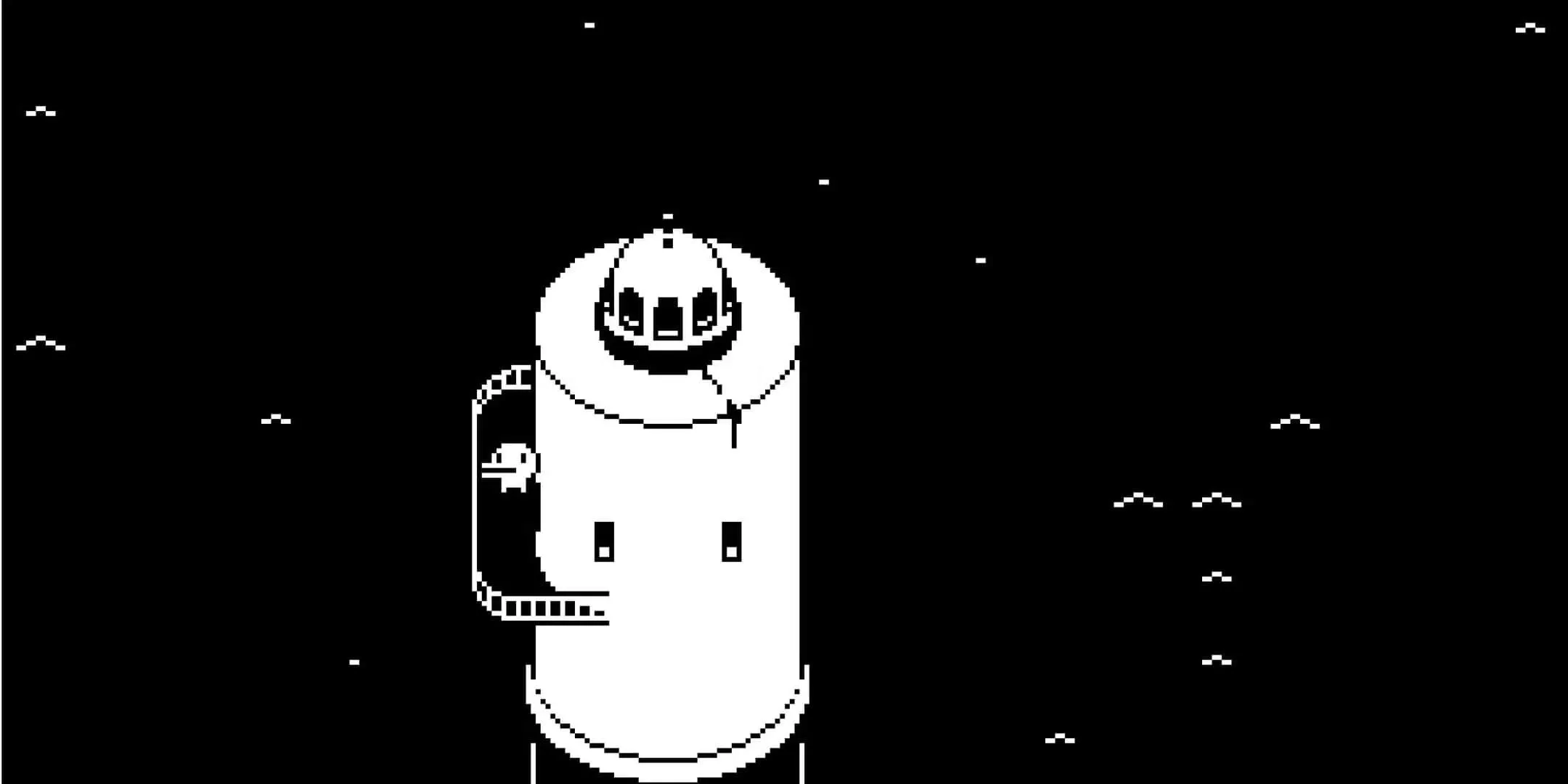 Player character standing at the top of a lighthouse