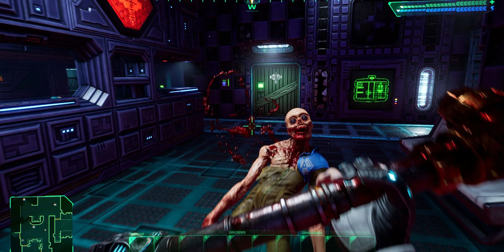 Quái vật Grunt trong bản làm lại System Shock 2023