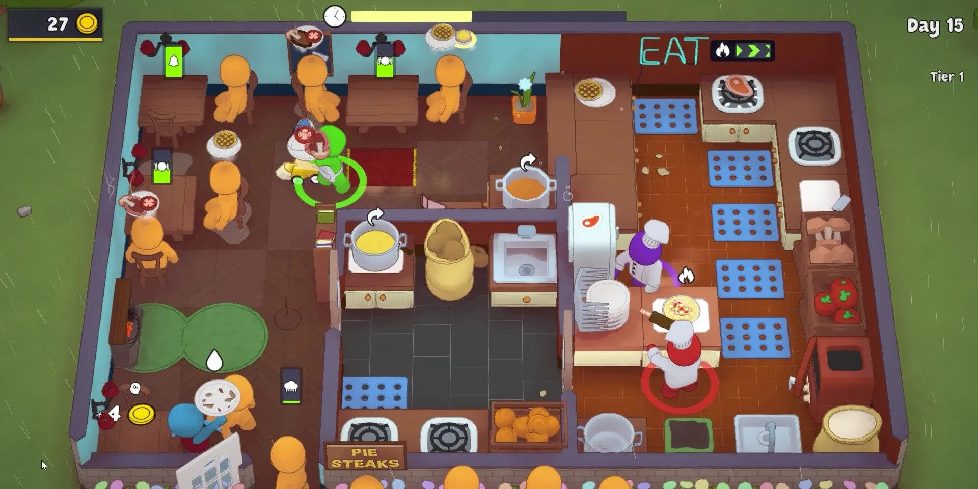 Quản lý nhà hàng hỗn loạn trong game mô phỏng PlateUp! cần giao tiếp tốt