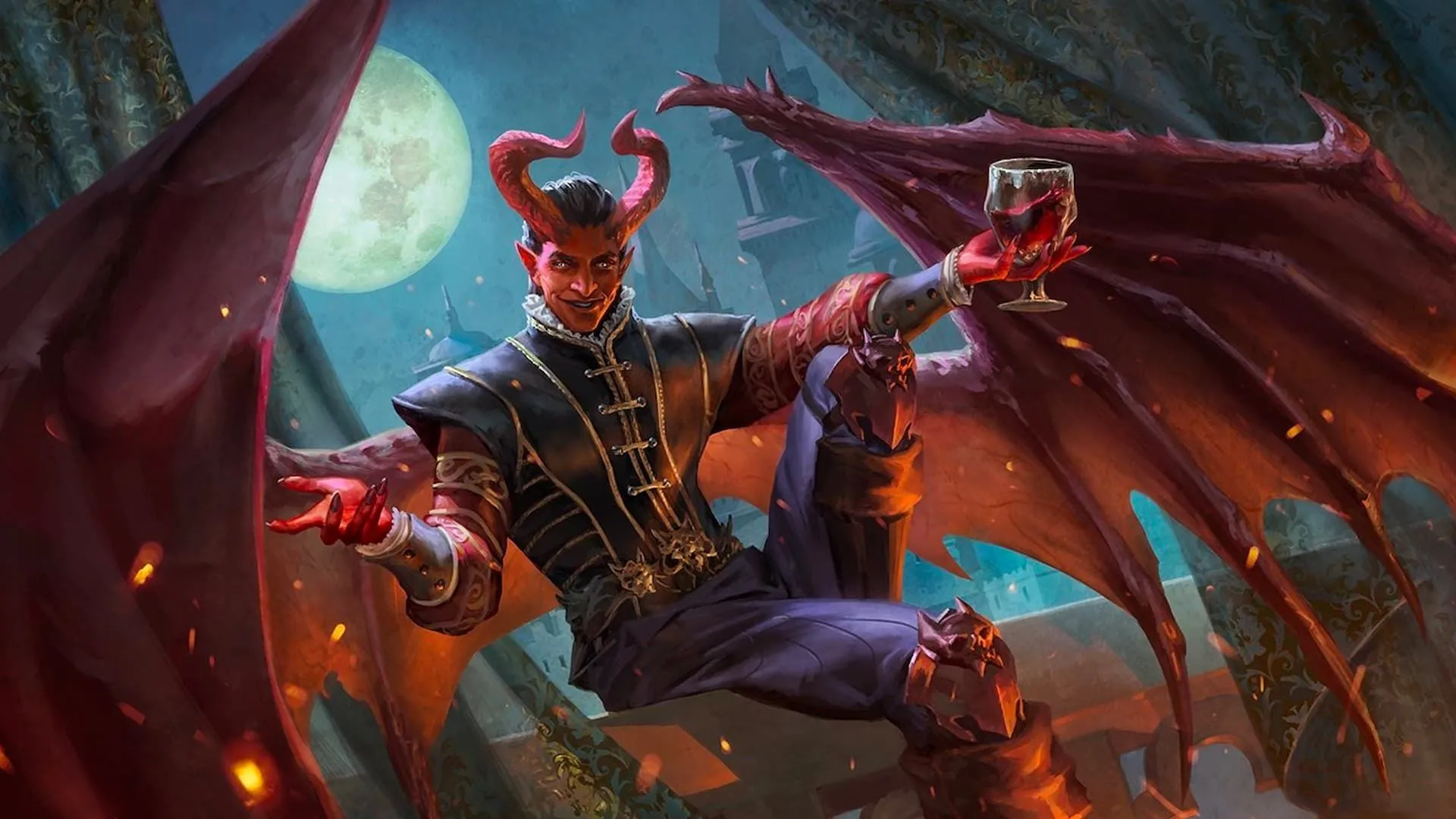 Raphael trong Baldur's Gate 3 với vẻ ngoài ma quỷ