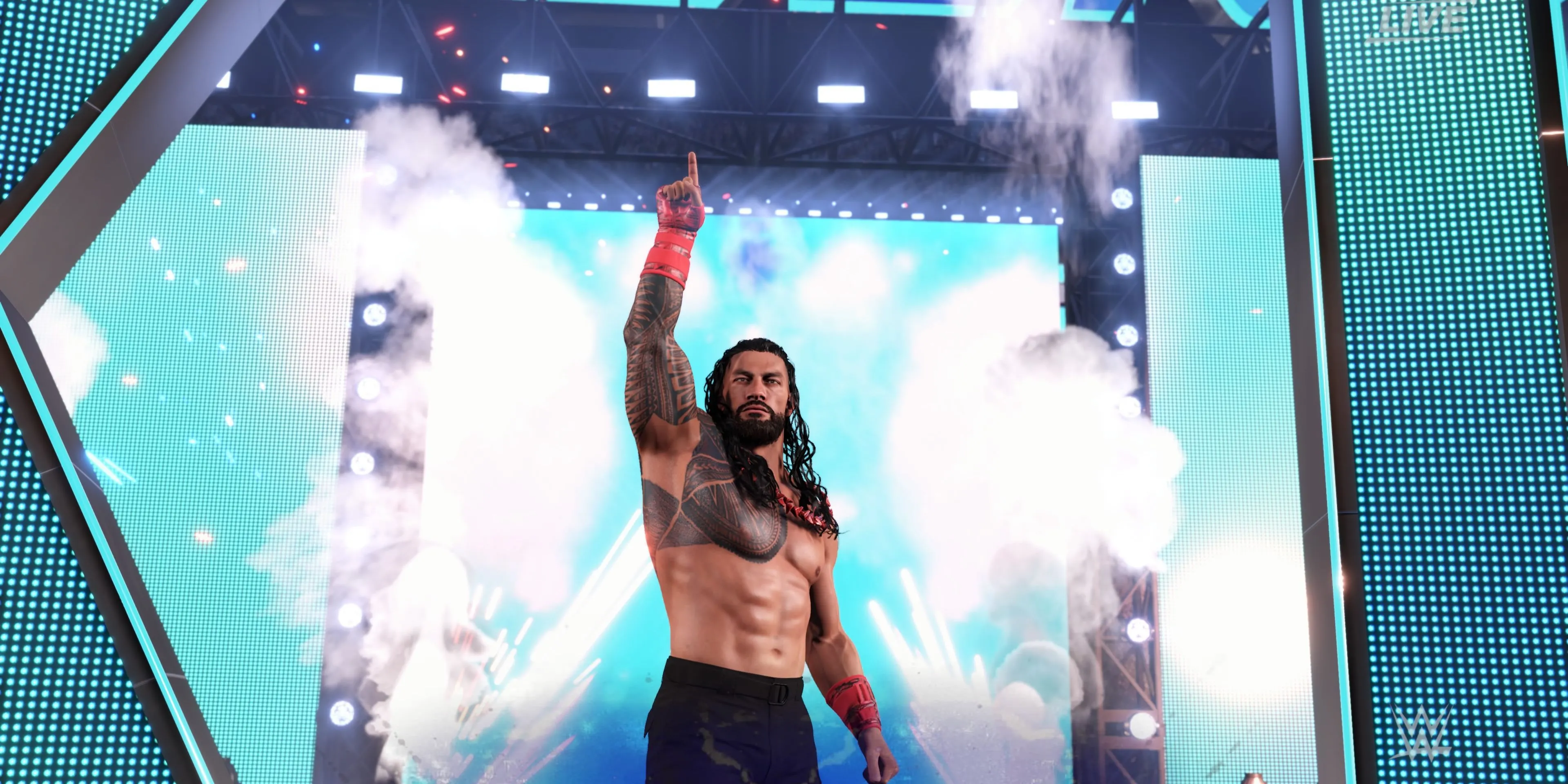 Roman Reigns, The Tribal Chief, xuất hiện đầy uy quyền trong WWE 2K25