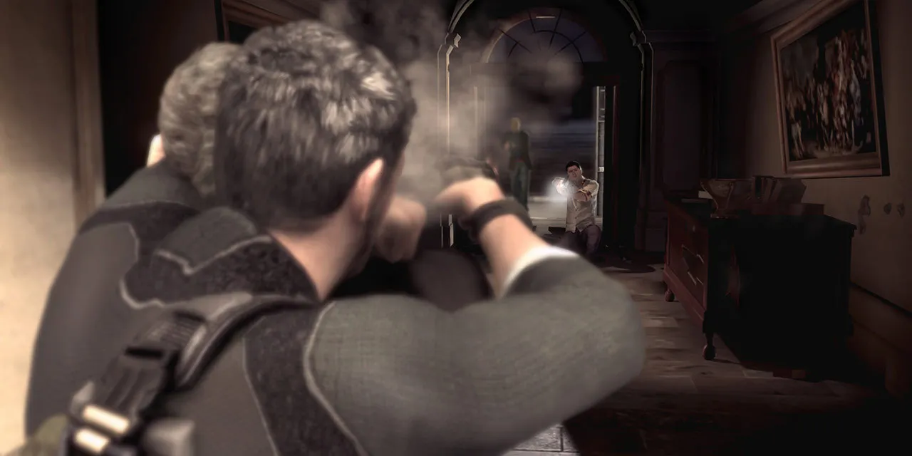 Sam Fisher sử dụng cơ chế Mark and Execute trong Splinter Cell Conviction