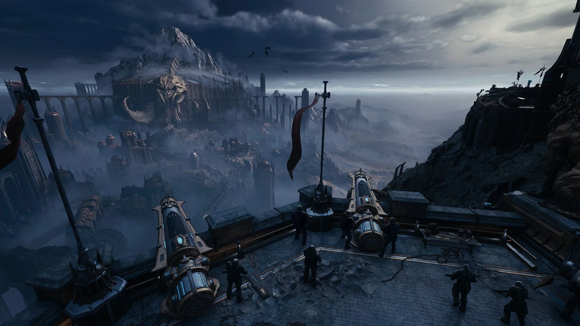 Screenshot chiến đấu với quỷ cỡ lớn trong DOOM The Dark Ages