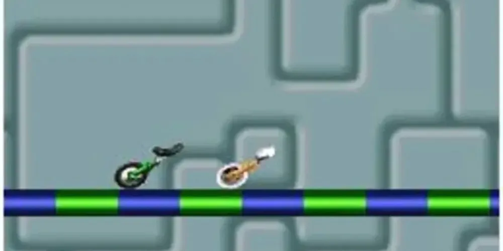 Screenshot gameplay game đua xe Uniracers trên SNES