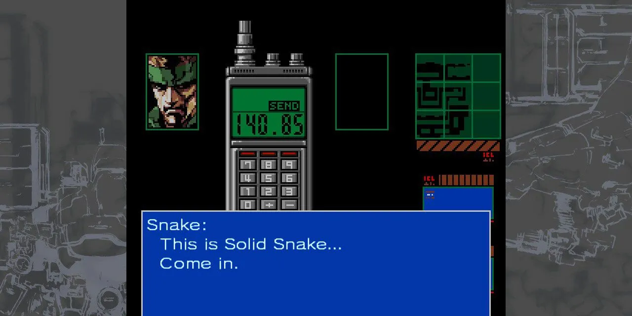 Solid Snake trong Metal Gear 2 MSX2