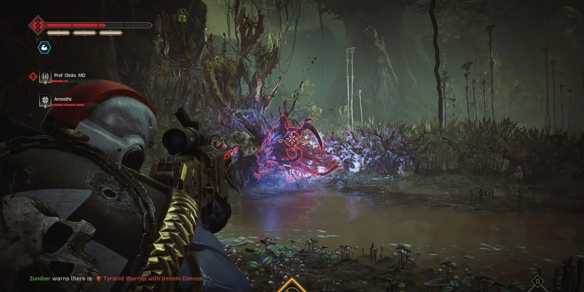 Space Marine trong Warhammer 40K Space Marine 2 dũng mãnh chiến đấu với bầy Tyranid khổng lồ