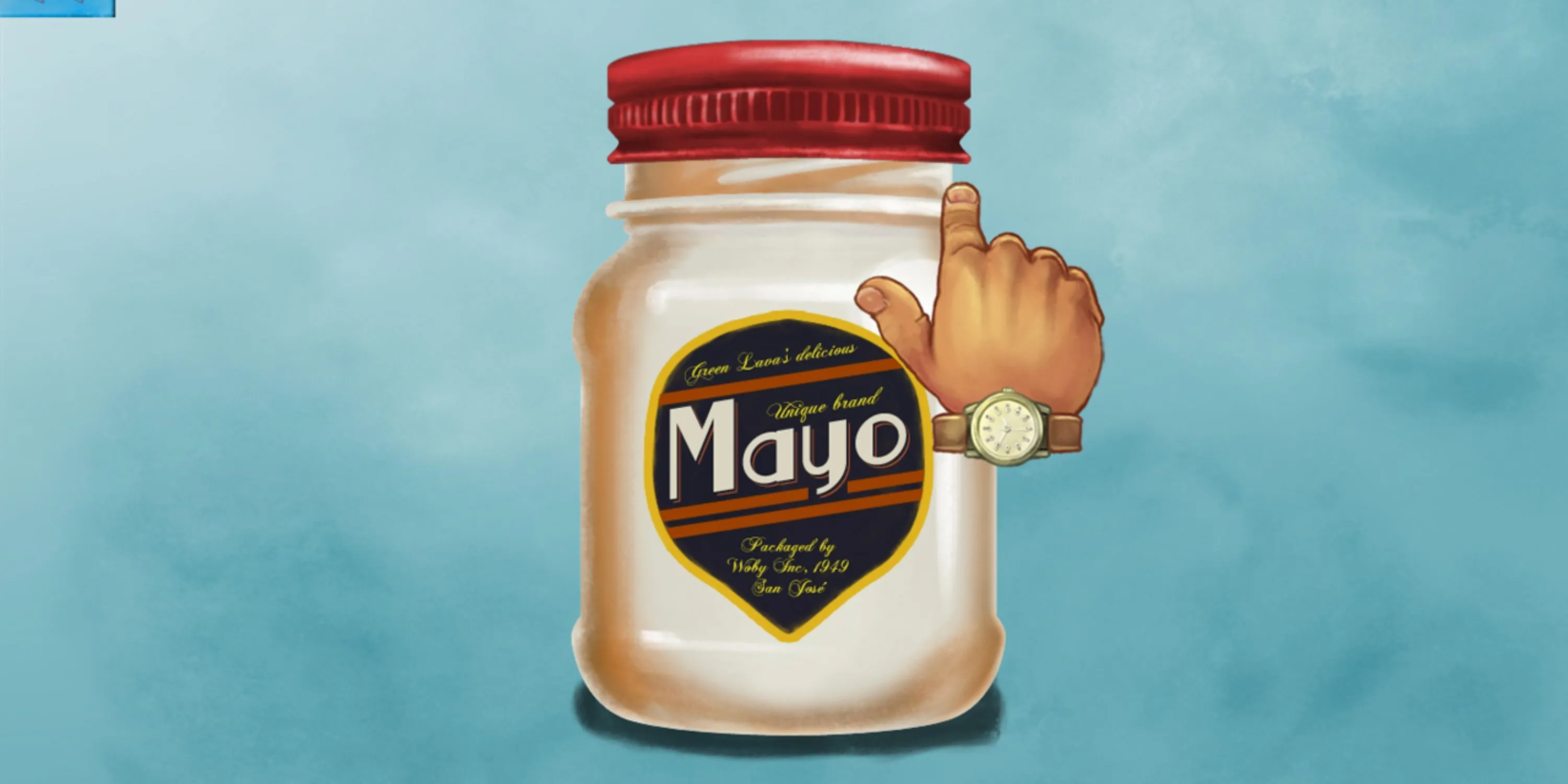 Tapping the mayo in My Name Is Mayo