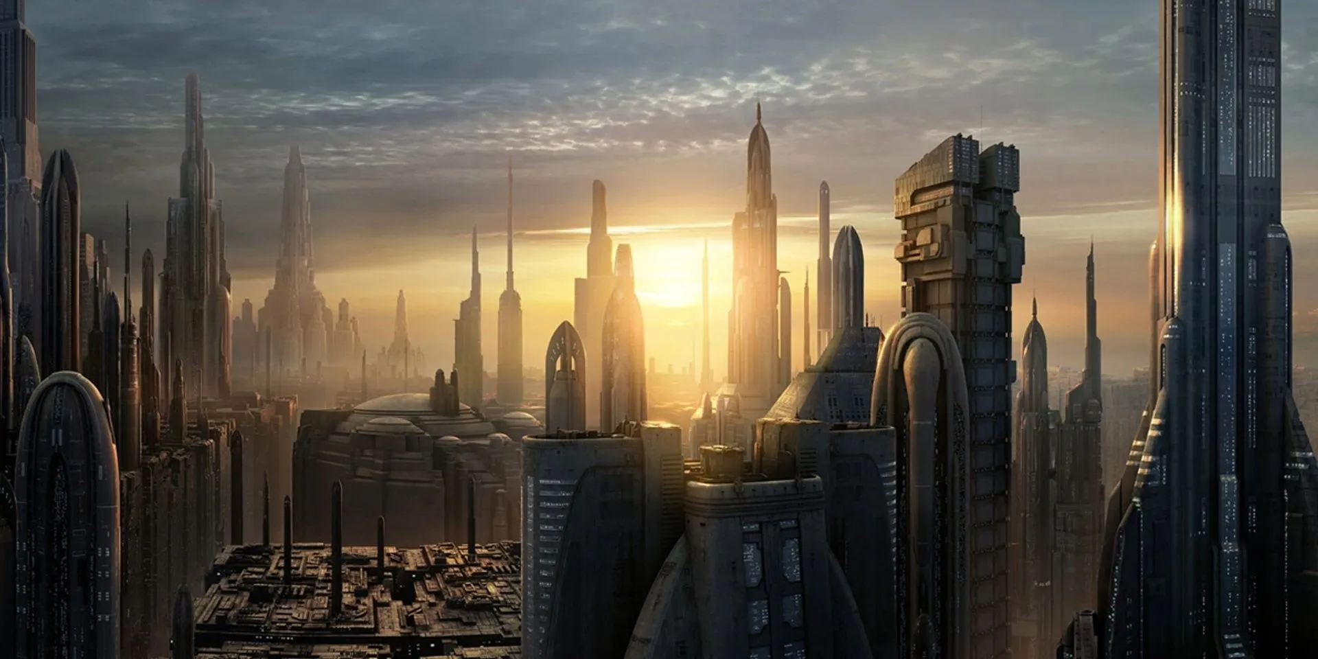 Thành phố Coruscant hiện đại và rộng lớn trong vũ trụ Star Wars