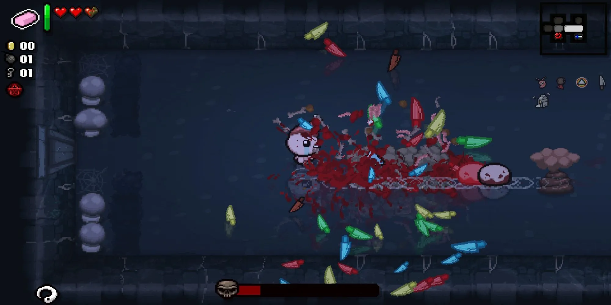 The Binding of Isaac - Lối chơi bắn súng góc nhìn từ trên xuống với nhiều vật phẩm