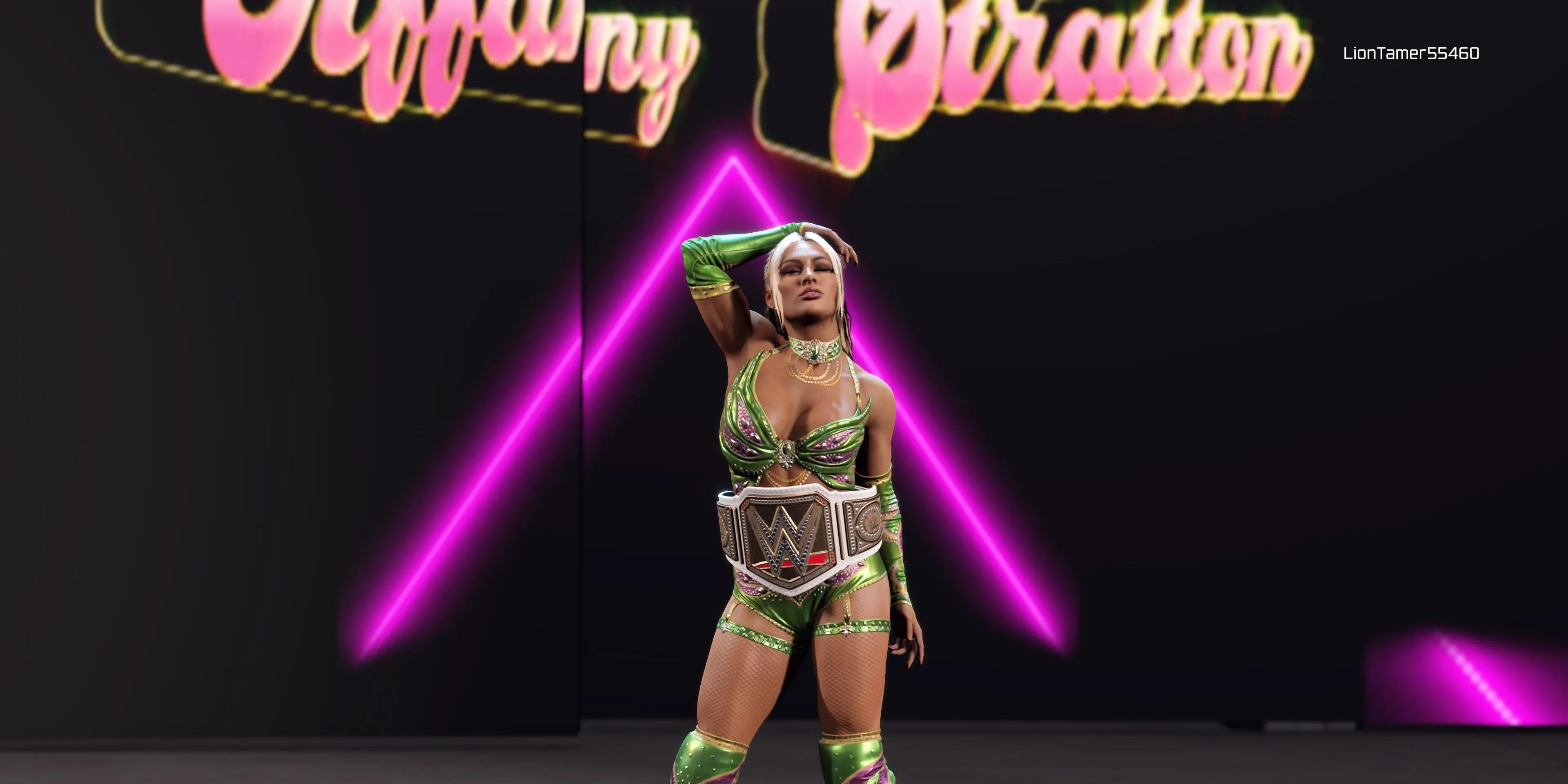 Tiffany Stratton tỏa sáng trong game WWE 2K25
