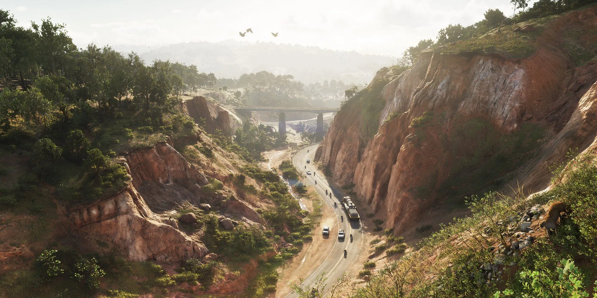 Toàn cảnh Công viên Quốc gia Núi Kalaga tuyệt đẹp trong thế giới mở của Grand Theft Auto VI.
