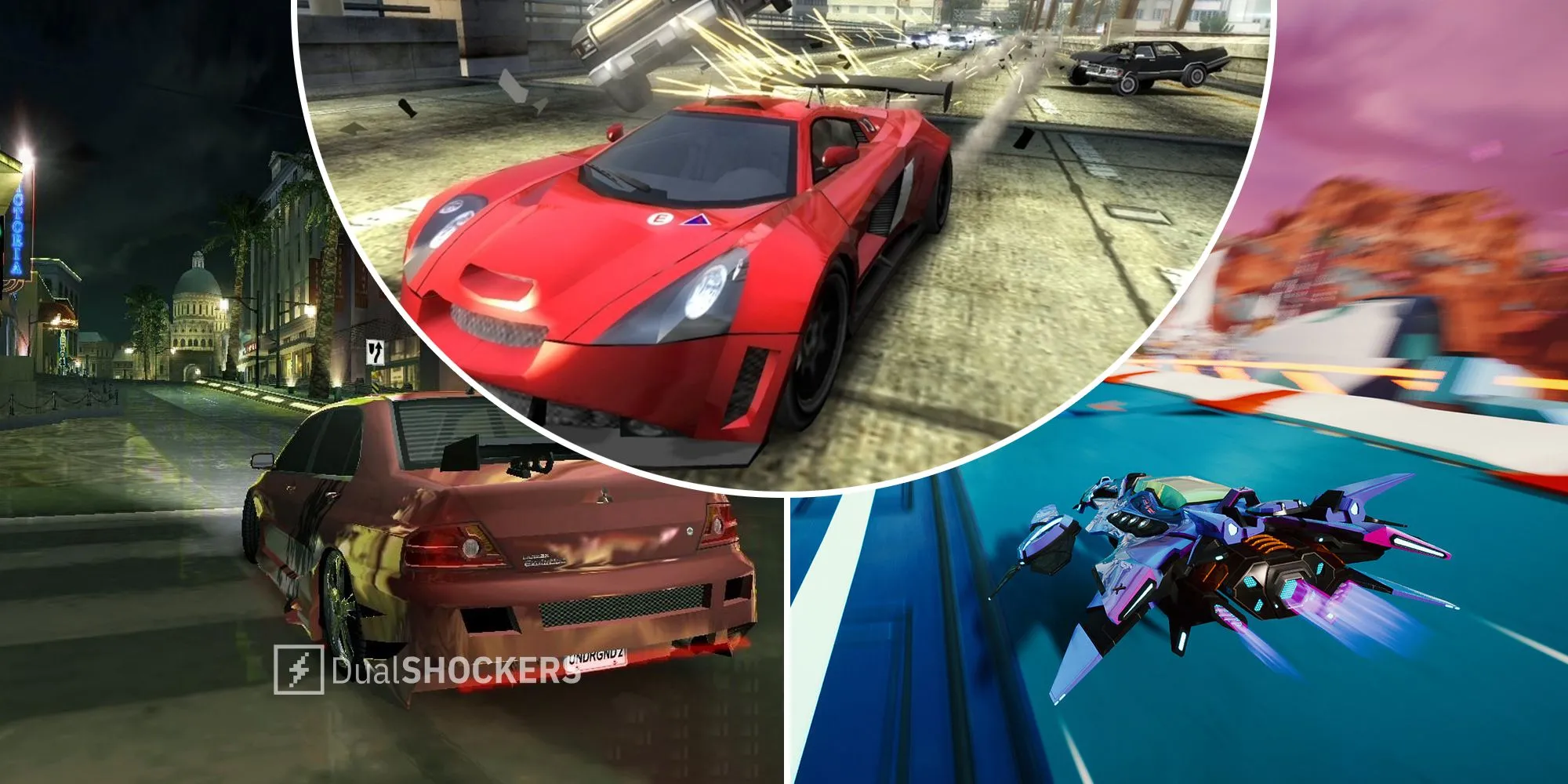 Tổng hợp các cảnh đua xe tốc độ cao từ nhiều game