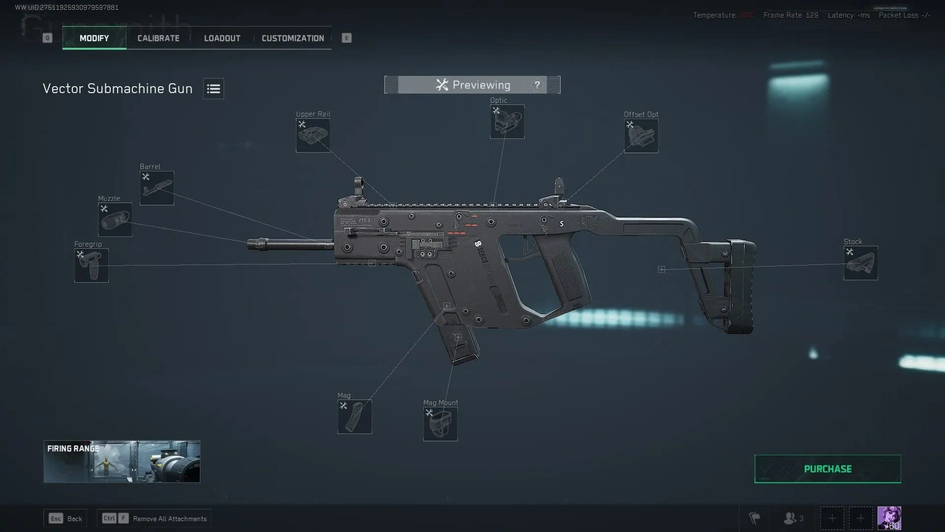 Vector SMG Delta Force với tốc độ bắn cao và phụ kiện hiện đại