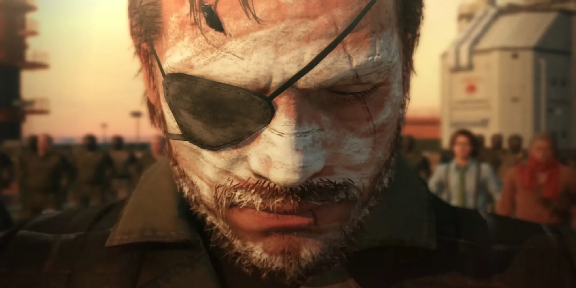 Venom Snake nhìn xuống trong Metal Gear Solid V The Phantom Pain