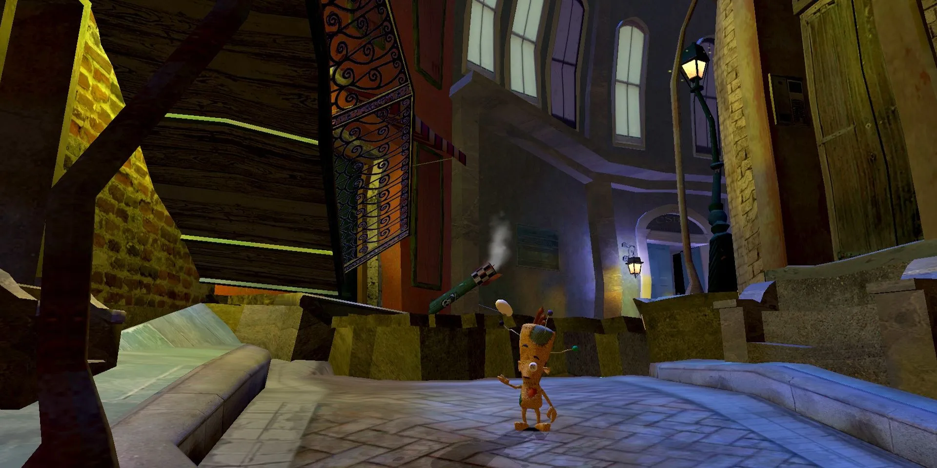 Vince trong một con hẻm ở Voodoo Vince Remastered