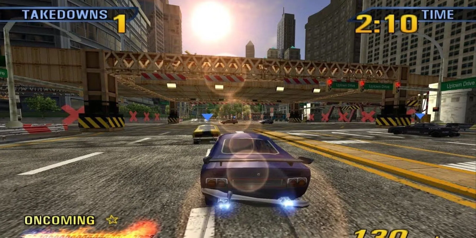 Xe đua lao vun vút trong Burnout 3 Takedown