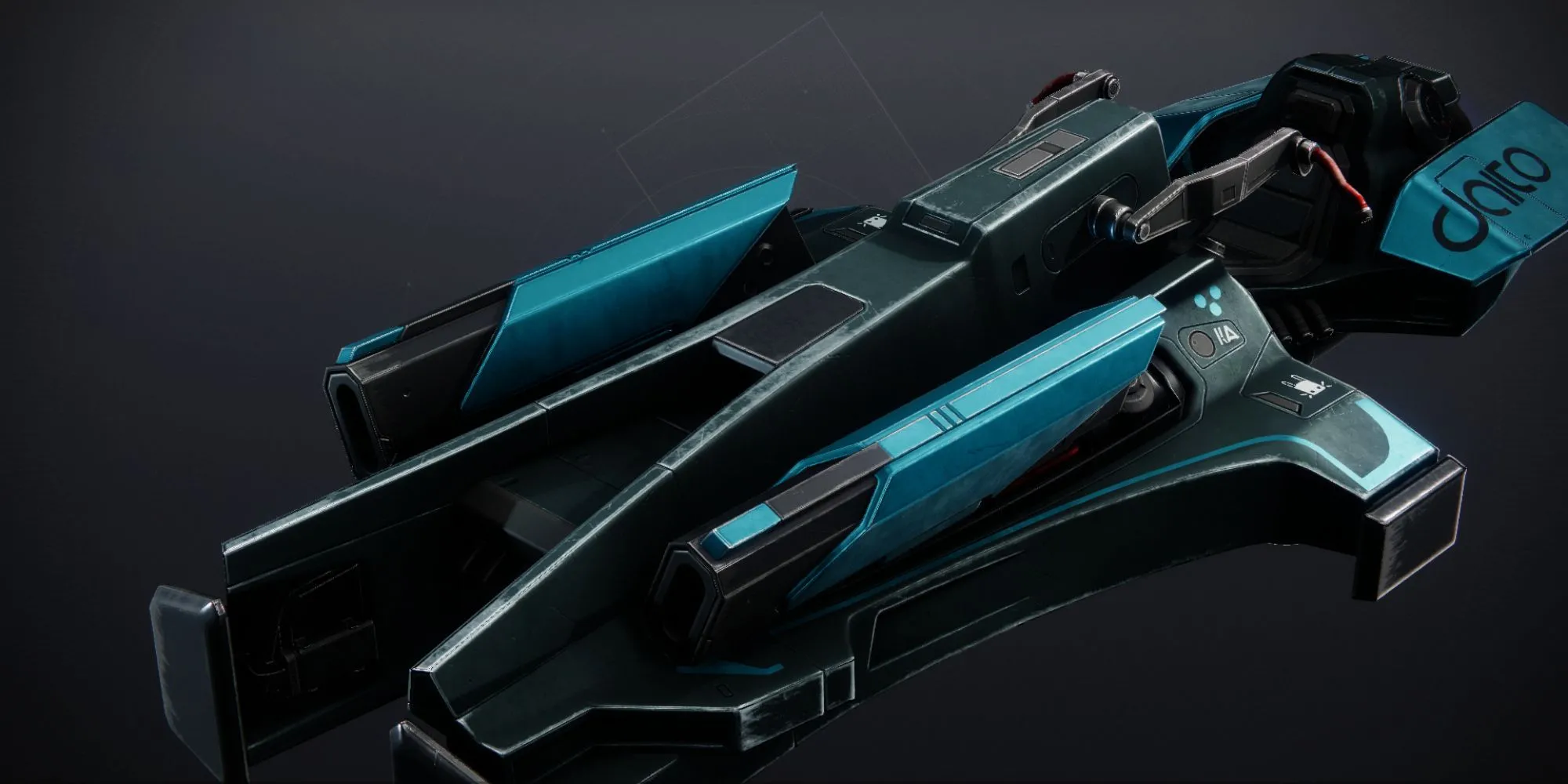 xe Gryphon mới trong Destiny 2 xuất hiện trong một khu vực ngoài trời, thể hiện thiết kế hiện đại