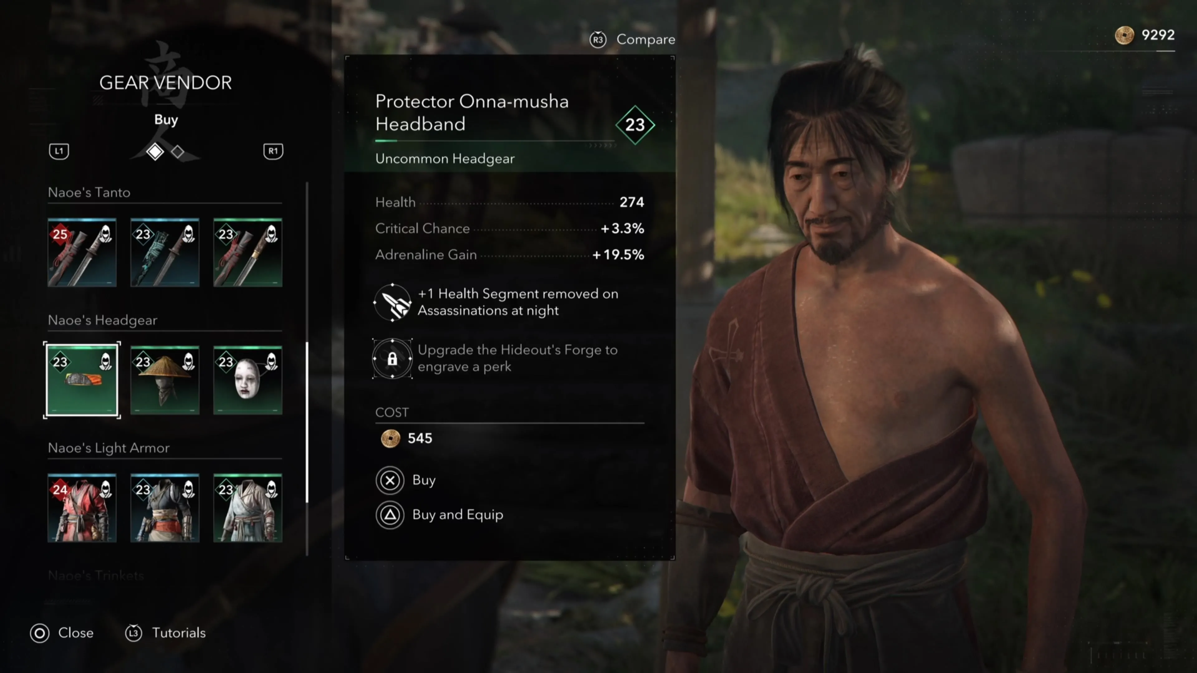 Yasuke gặp gỡ Nakamura Tadashige sau khi thu thập kế hoạch của The Ox