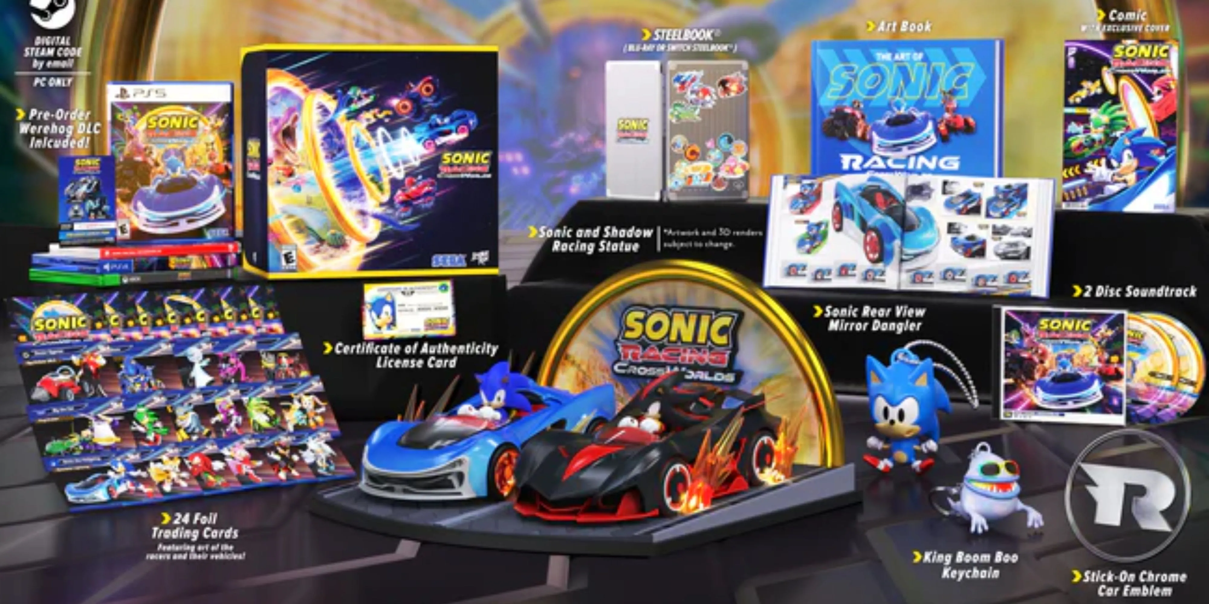 Chi tiết nội dung phiên bản Collector's Edition của Sonic Racing: CrossWorlds