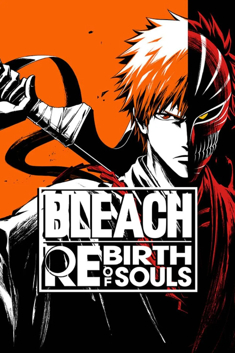 Ảnh bìa chính thức của game đối kháng Bleach: Rebirth of Souls, với các nhân vật quen thuộc