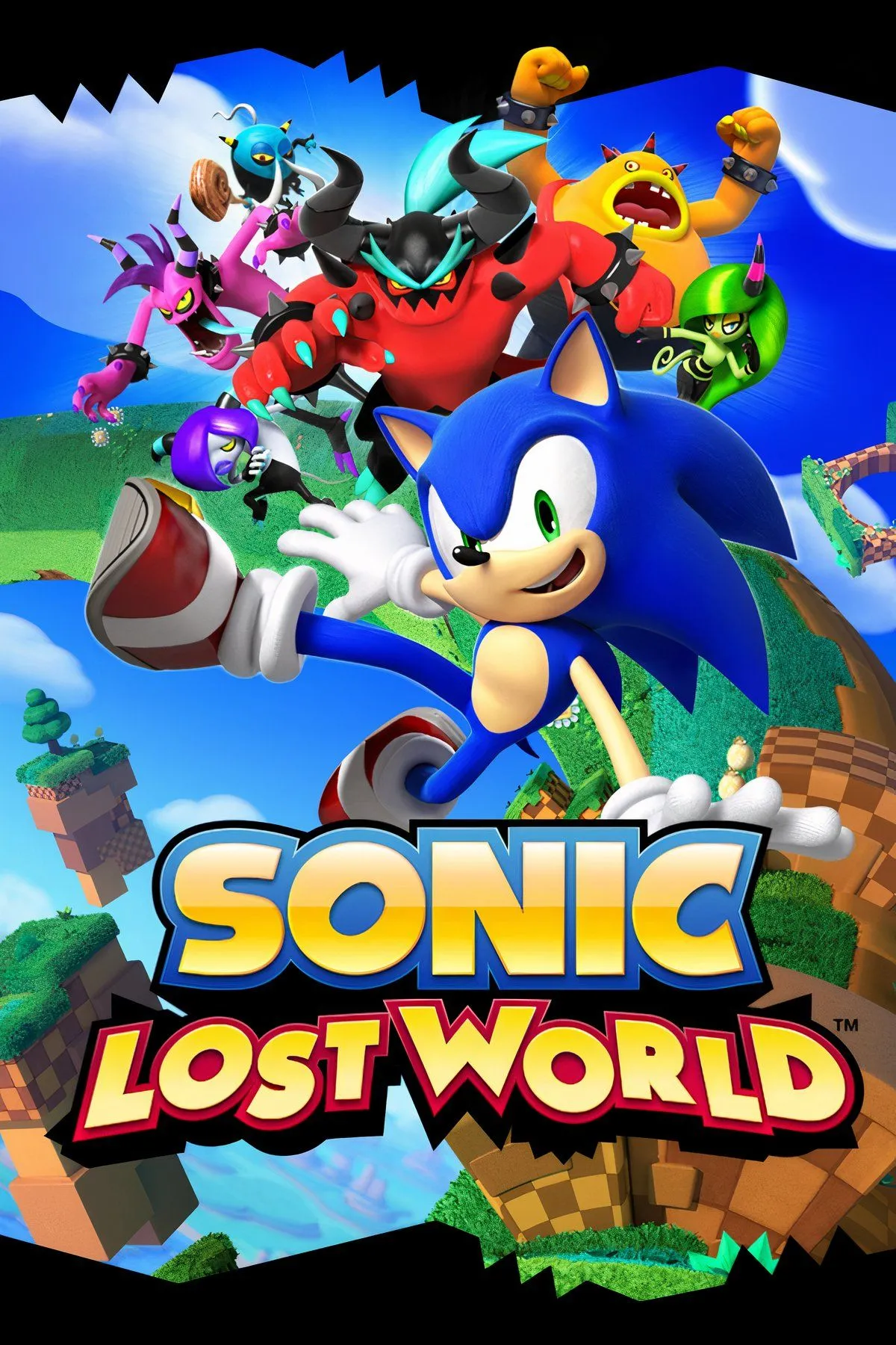 Ảnh bìa Sonic Lost World giới thiệu các nhân vật Deadly 6.