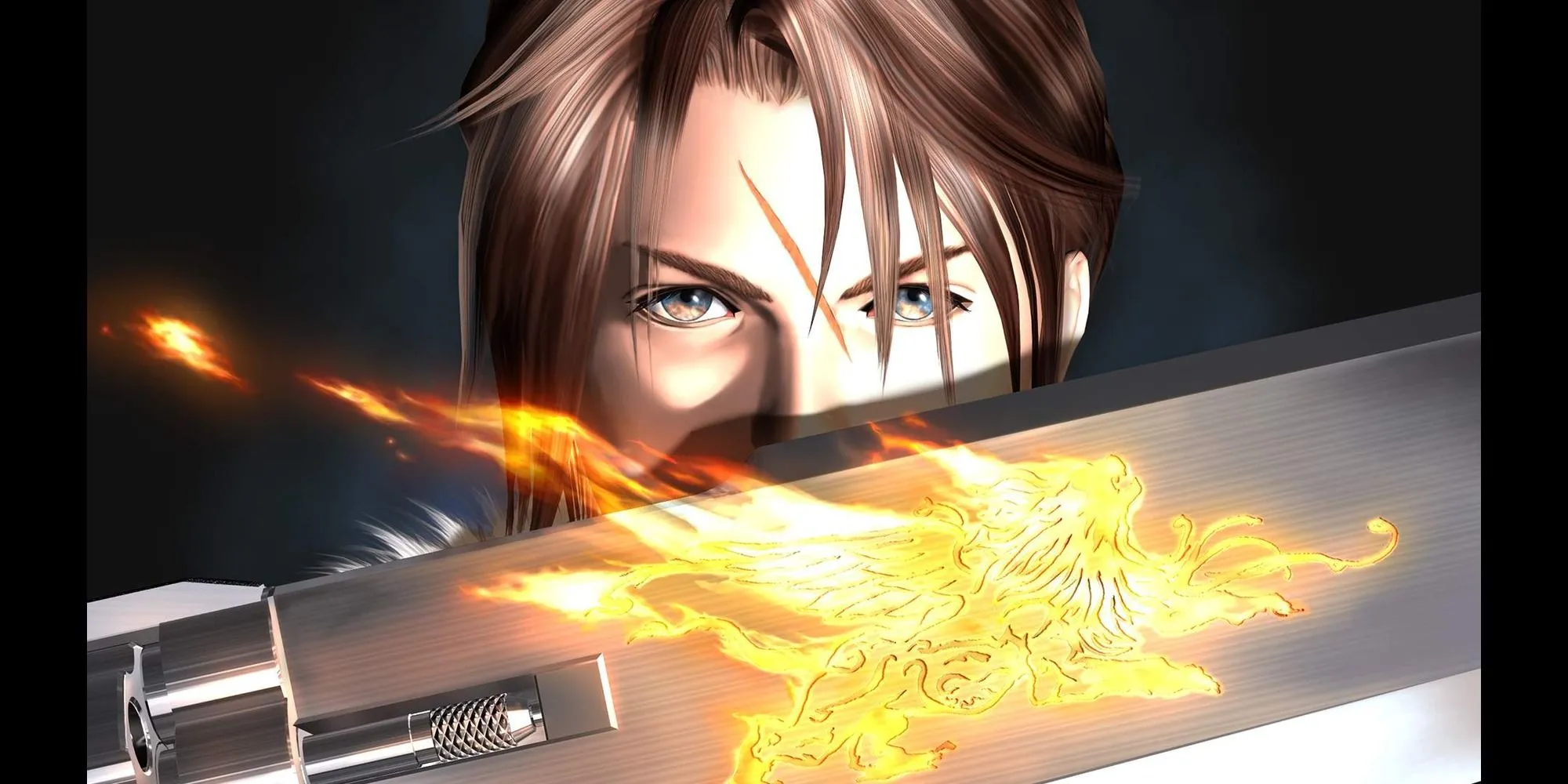 Ảnh chân dung nhân vật Squall trong game Final Fantasy 8