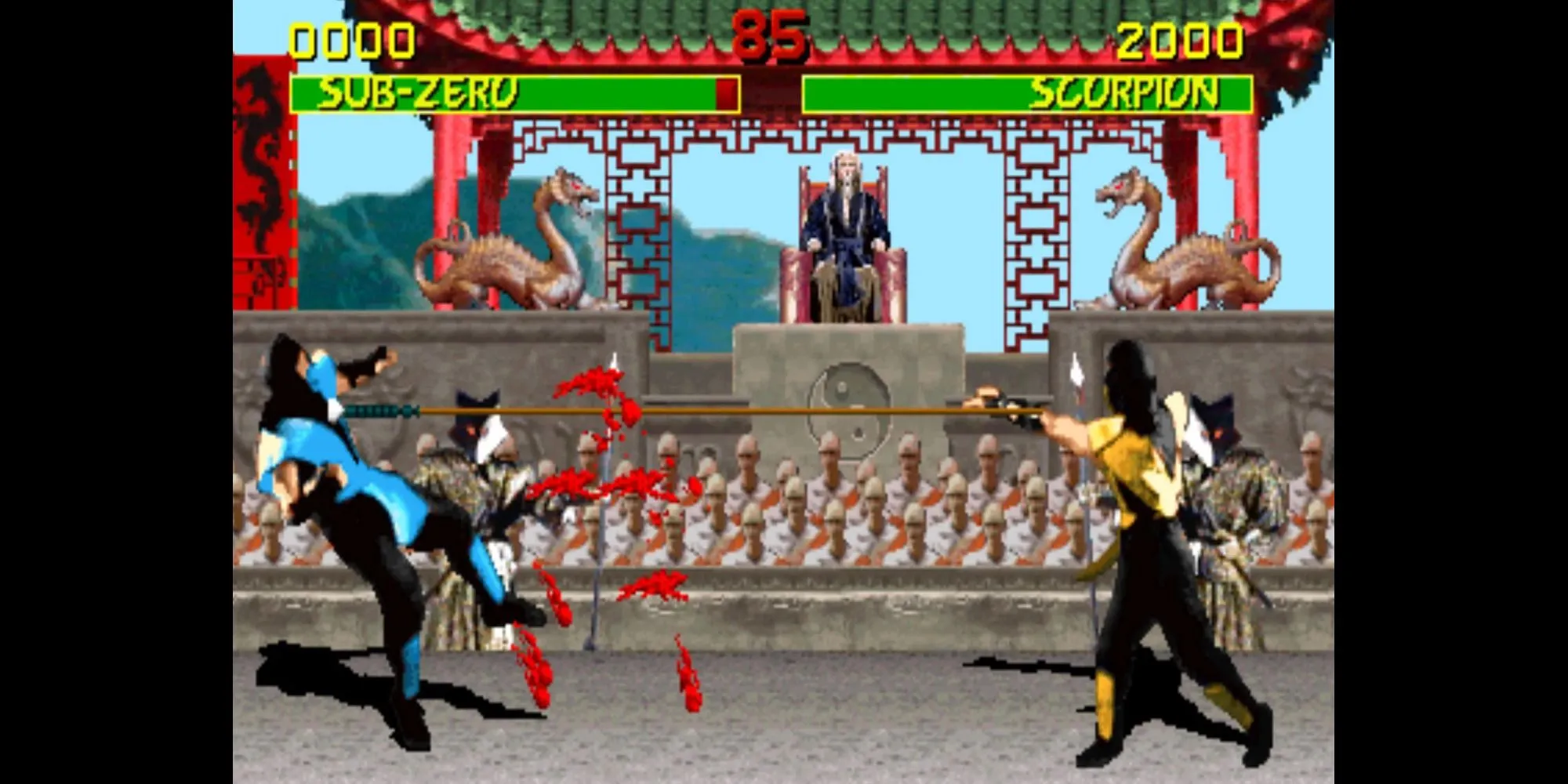 Ảnh chụp màn hình game đối kháng Mortal Kombat (1992)