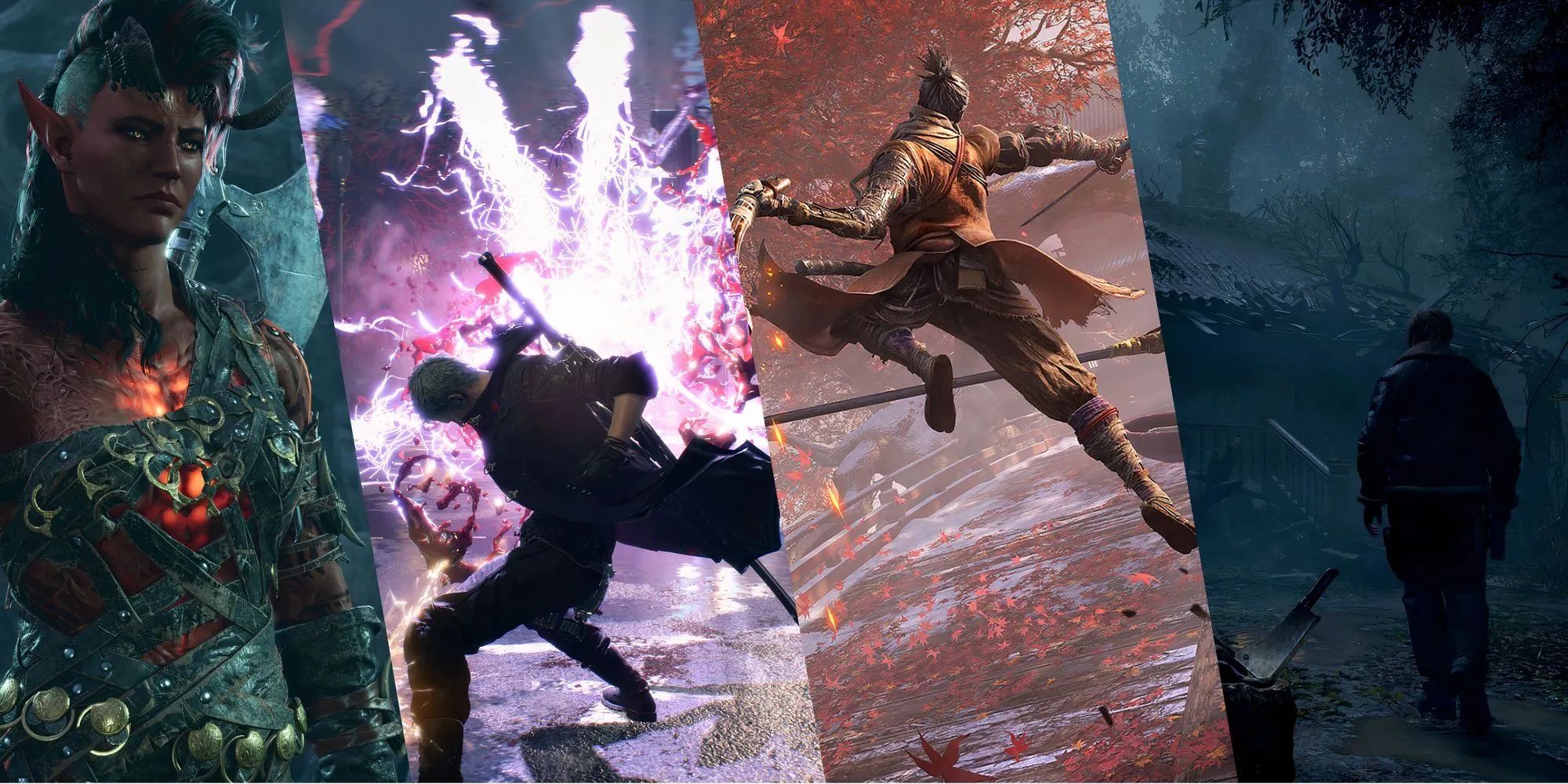 Baldurs Gate 3, Devil May Cry 5, Sekiro, and Resident Evil 4