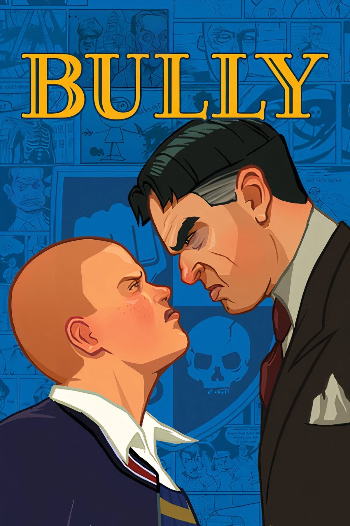 Bìa game Bully của Rockstar, thể hiện phong cách độc đáo và bối cảnh học đường khác biệt so với các tựa game thế giới mở khác.