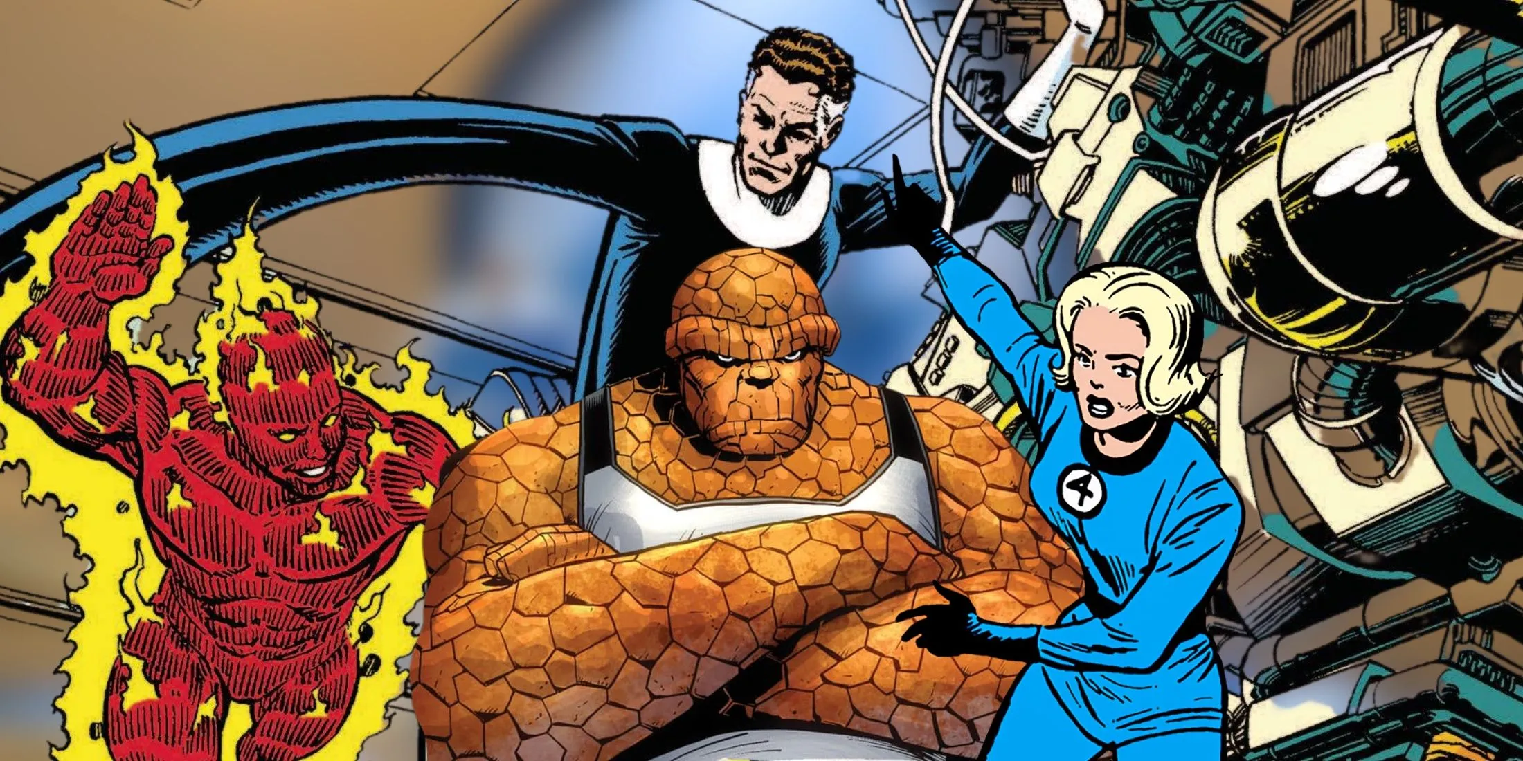 Bìa truyện tranh Fantastic Four kinh điển, nguồn cảm hứng cho các cameo trong First Steps.