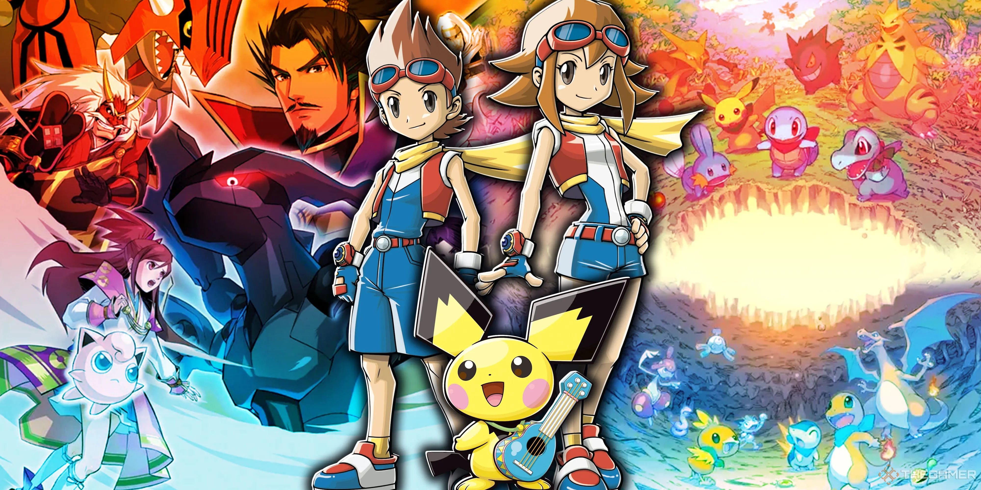 Bốn tựa game Pokémon spin-off ít người biết: Pokémon Conquest, Pokémon Ranger và Pokémon Mystery Dungeon Rescue Team DX.
