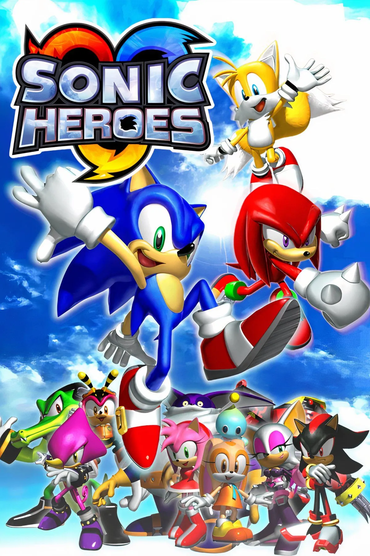 Các đội hình nhân vật độc đáo trong game Sonic Heroes.