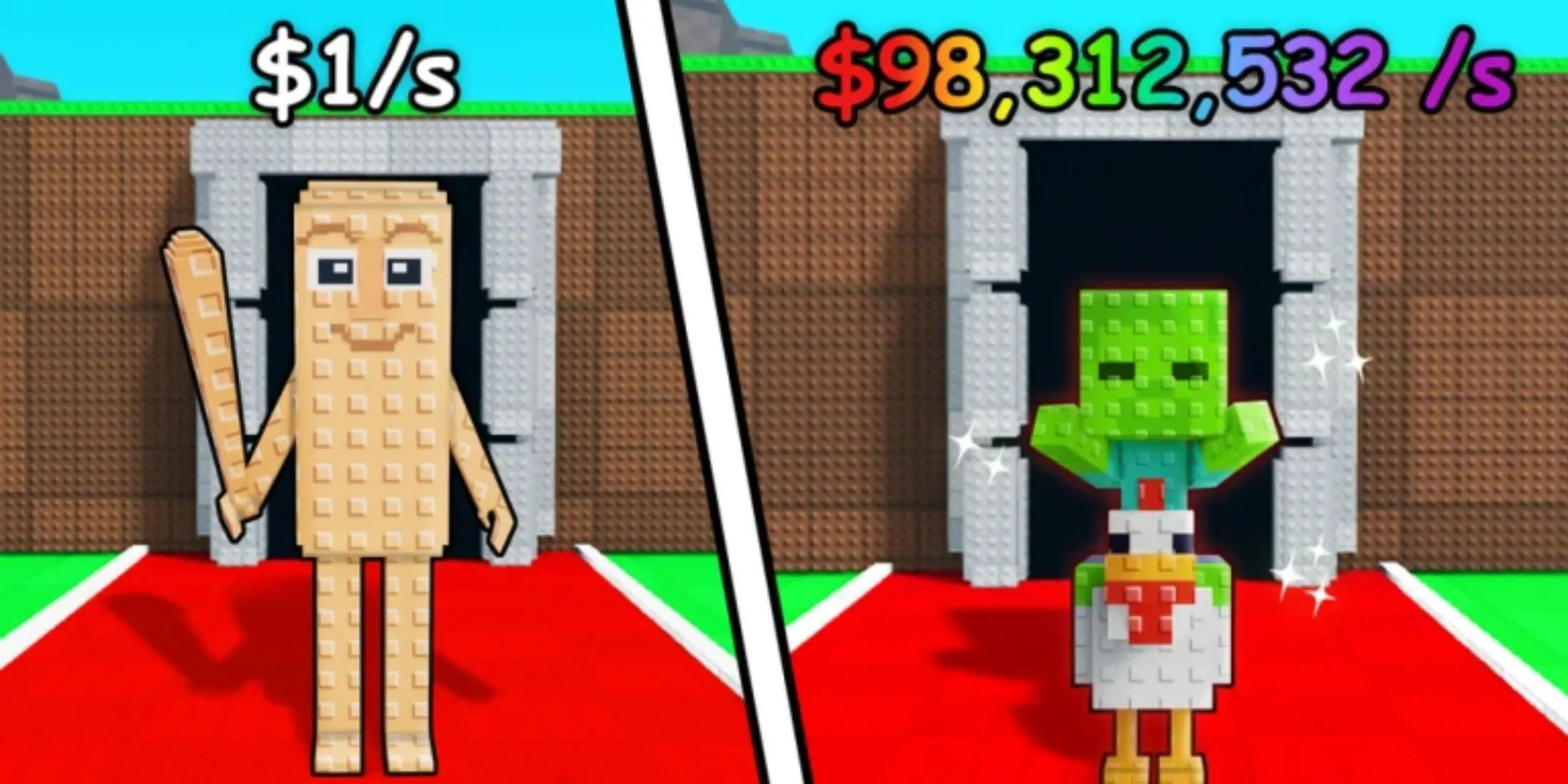 Các nhân vật meme độc đáo trong game Steal a Meme, thể hiện sự đa dạng của bộ sưu tập meme
