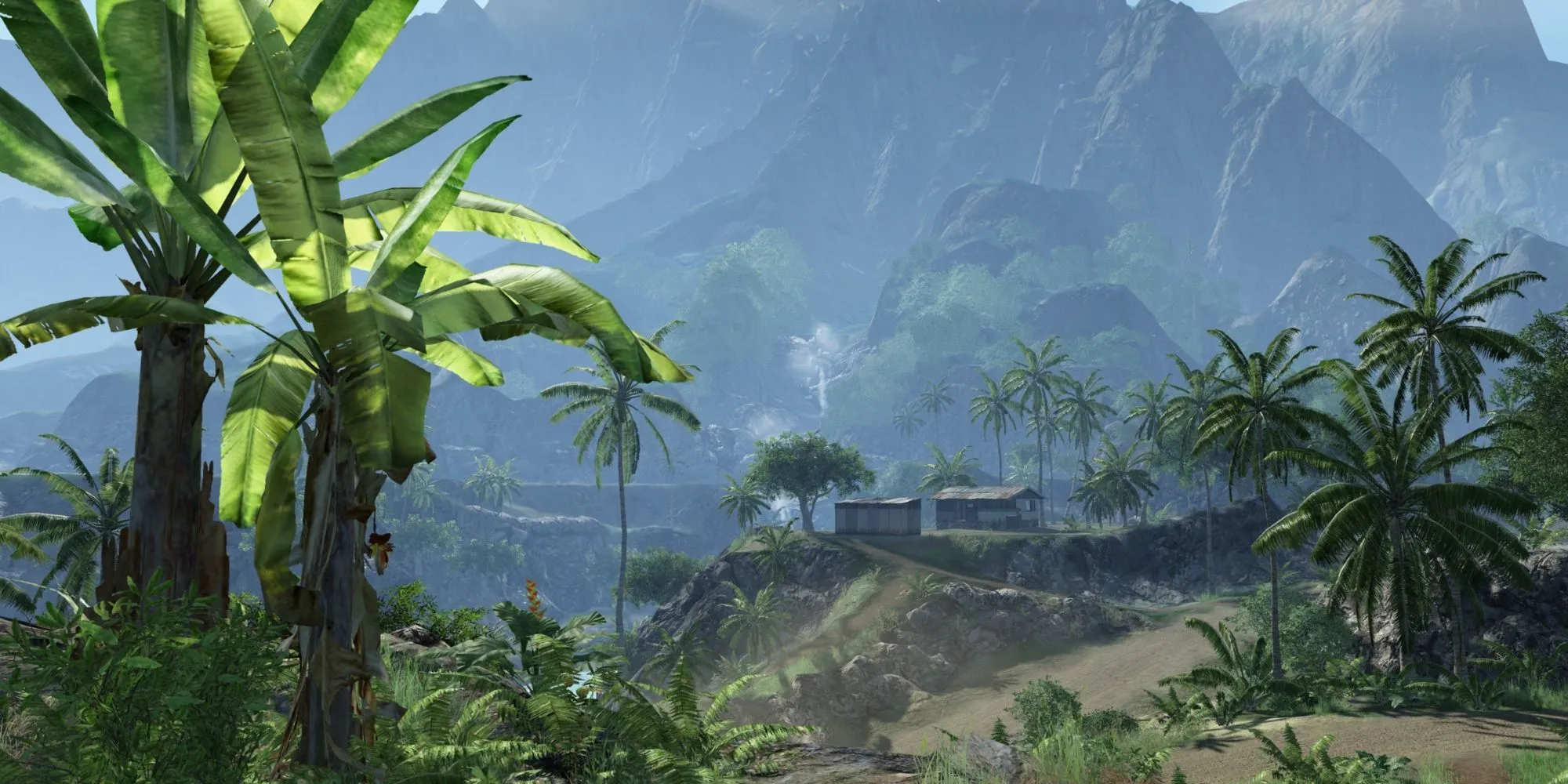 Cảnh chiến đấu trong game Crysis phiên bản PC năm 2007