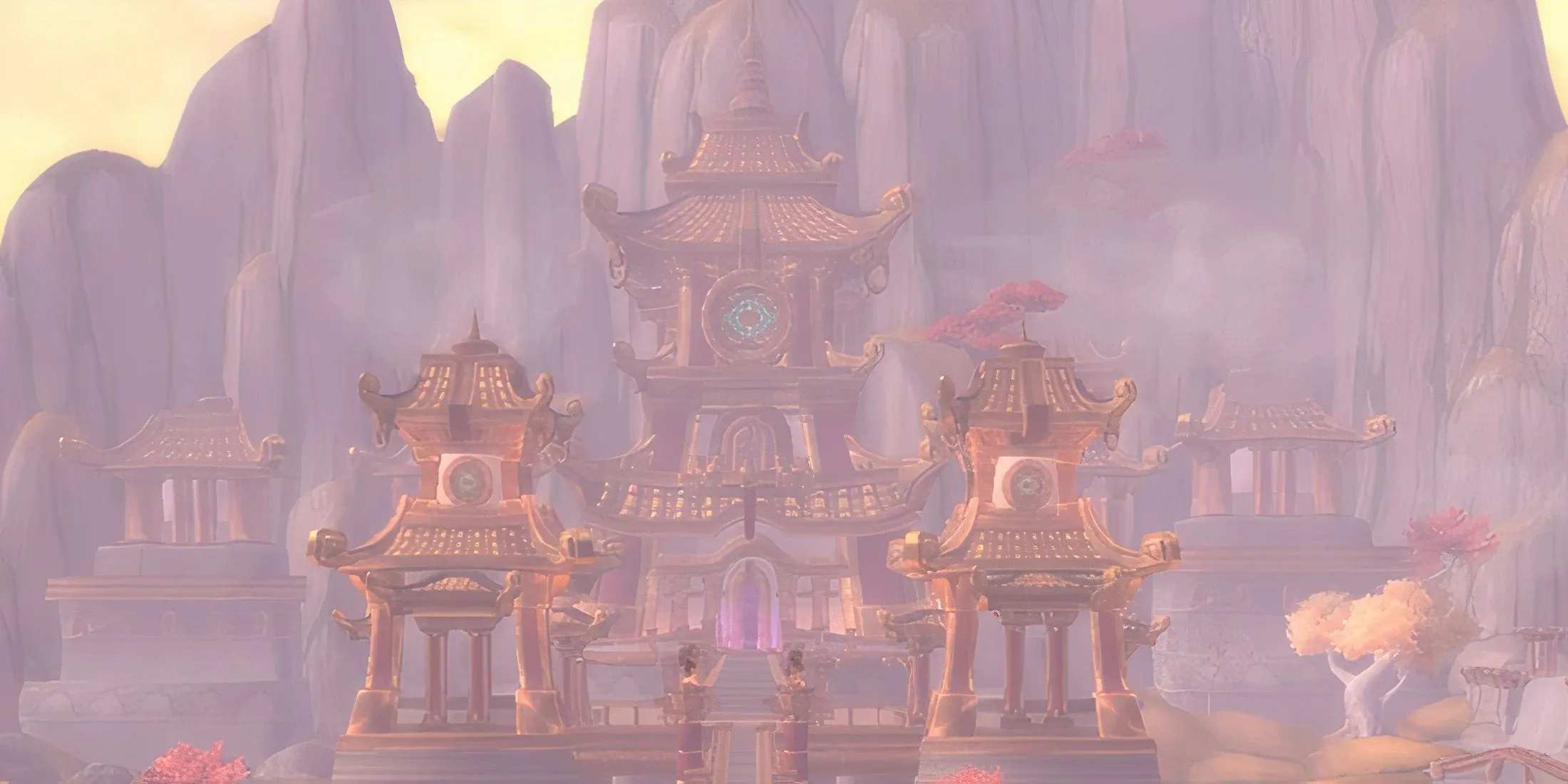 Cung Điện Mogu'shan, một trung tâm quan trọng cho phe phái và raid trong Mists of Pandaria