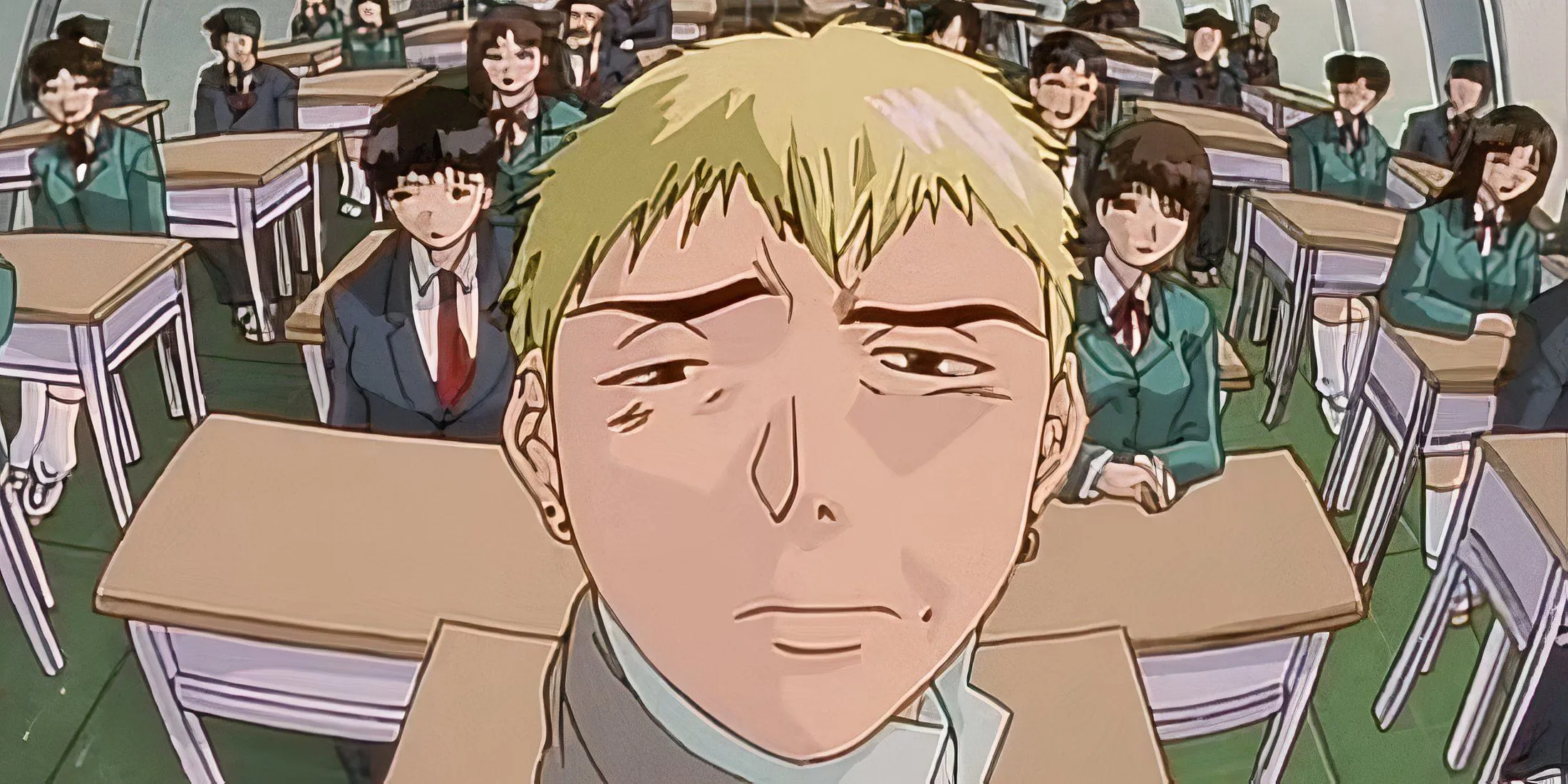 Eikichi Onizuka trong vai trò thầy giáo độc đáo của mình, tạo nên những tình huống dở khóc dở cười.
