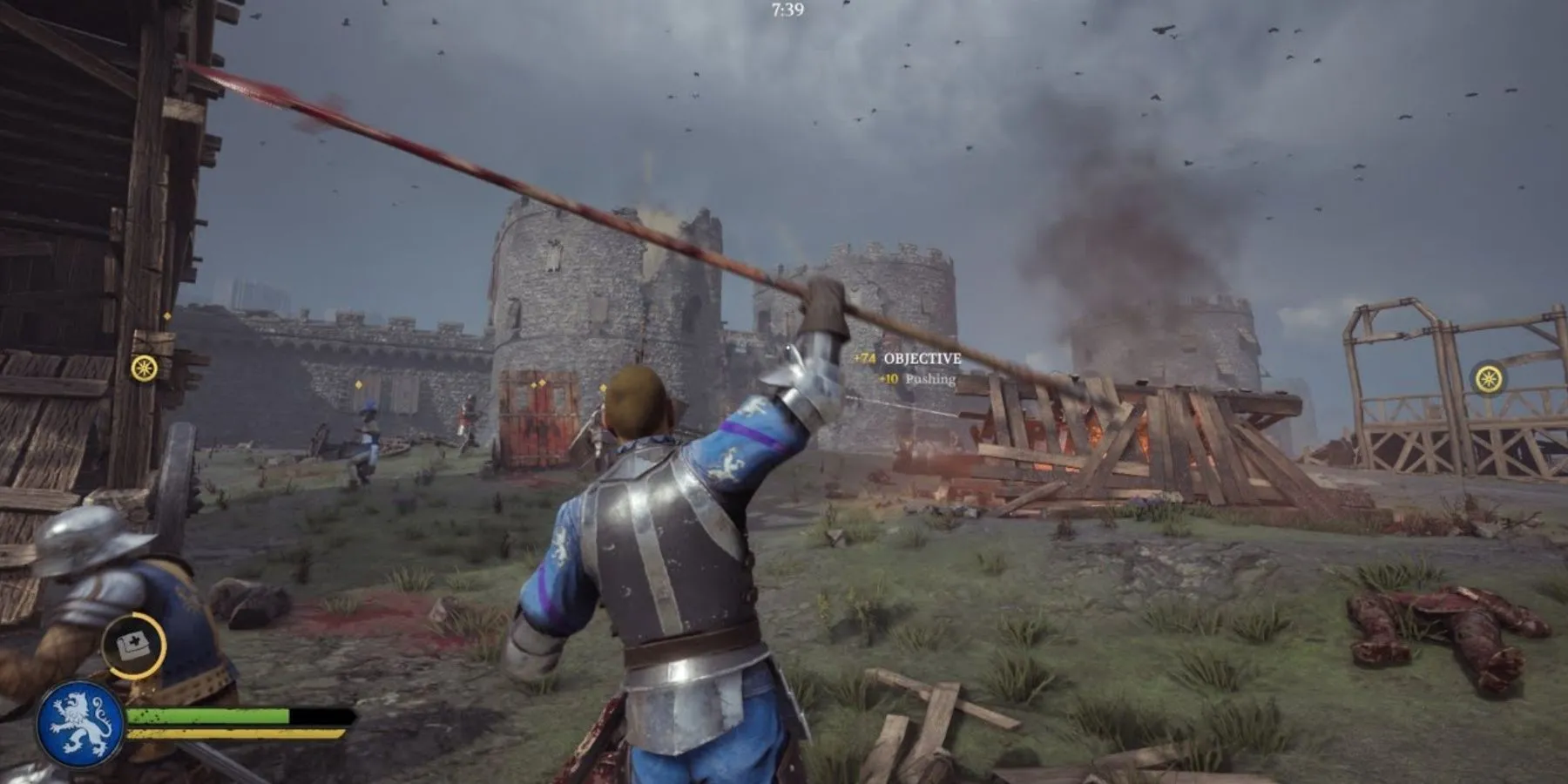 Game thủ Chivalry 2 công thành, tái hiện những trận chiến thời trung cổ hoành tráng và hỗn loạn.