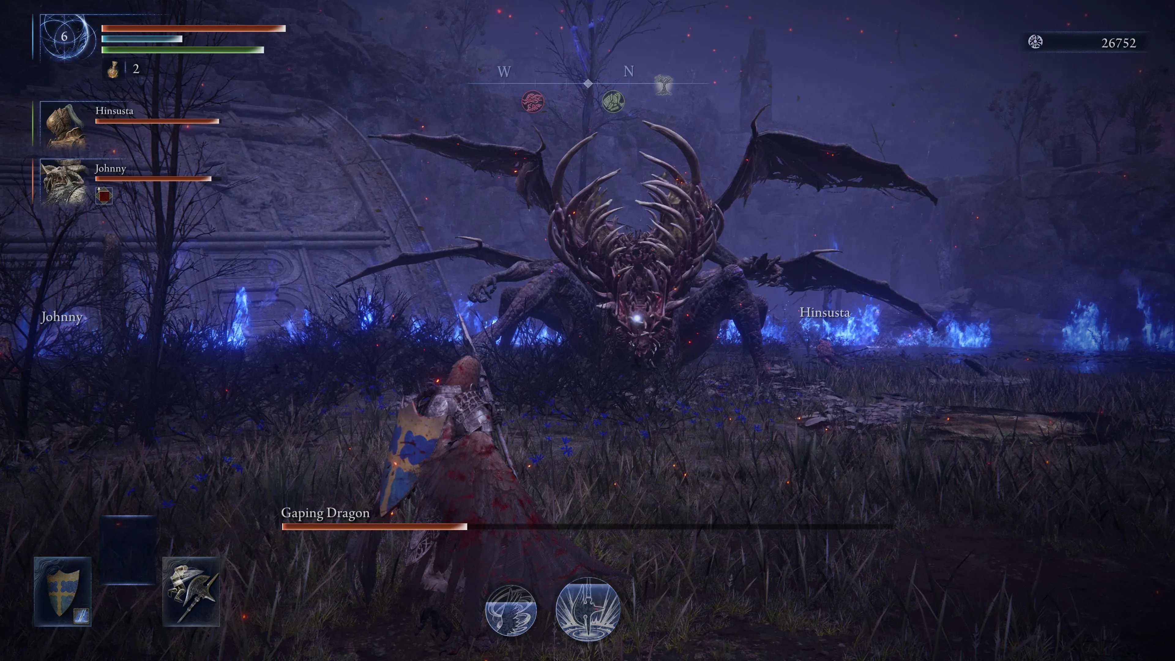 Gaping Dragon, một trong những boss có thể xuất hiện trong Elden Ring Nightreign