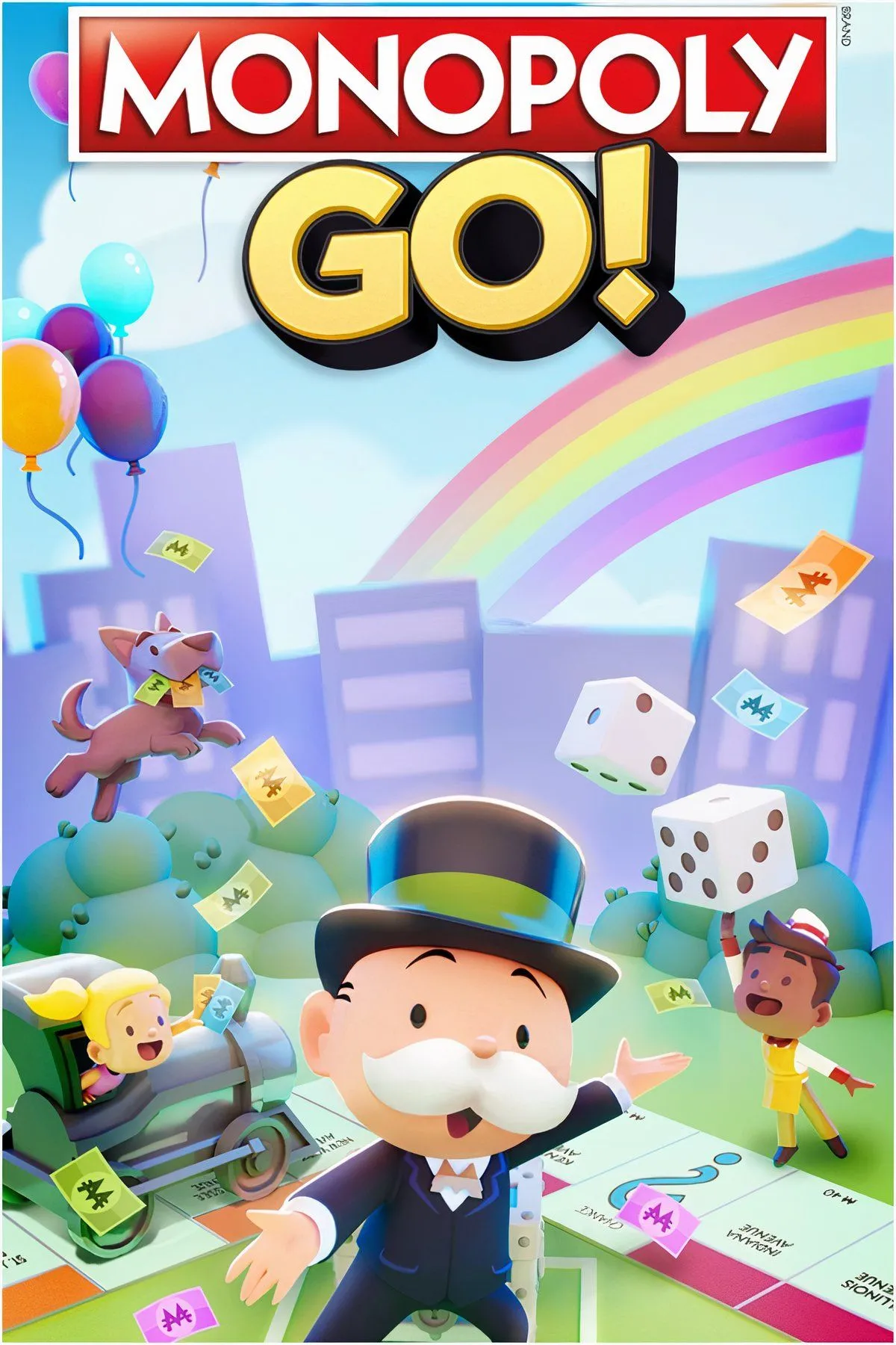Giao diện game Monopoly GO với biểu tượng Rương Cộng Đồng và các hoạt động xã hội