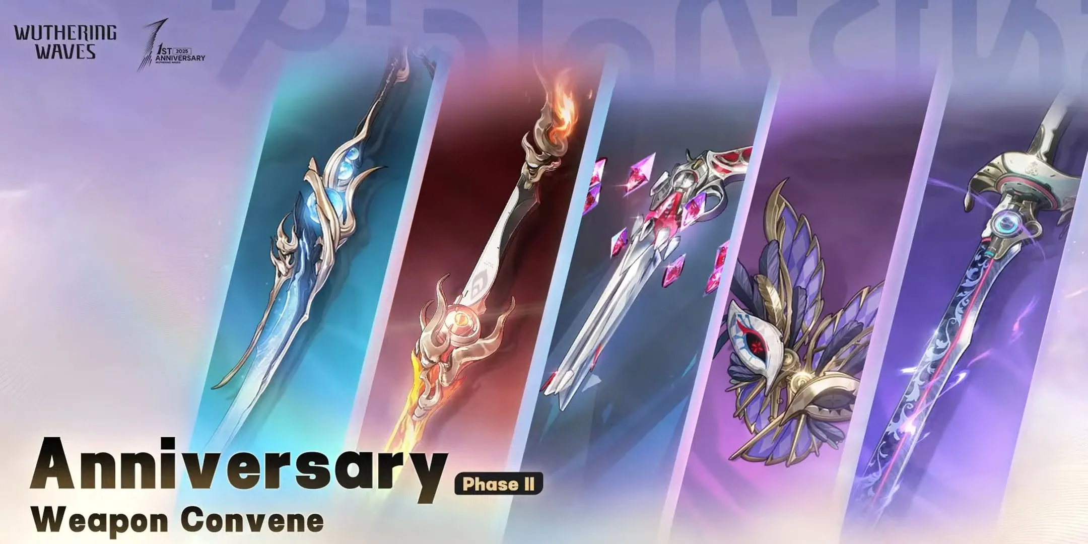 Hình ảnh banner sự kiện Anniversary Weapon Rerun Giai đoạn 2 của Wuthering Waves