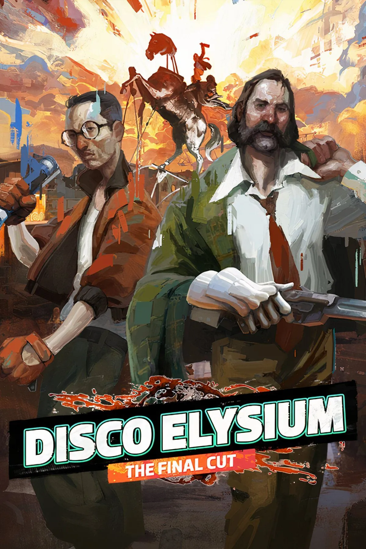 Hình ảnh đặc trưng của Disco Elysium, một game nhập vai độc đáo không chiến đấu với cốt truyện và yếu tố điều tra sâu sắc.
