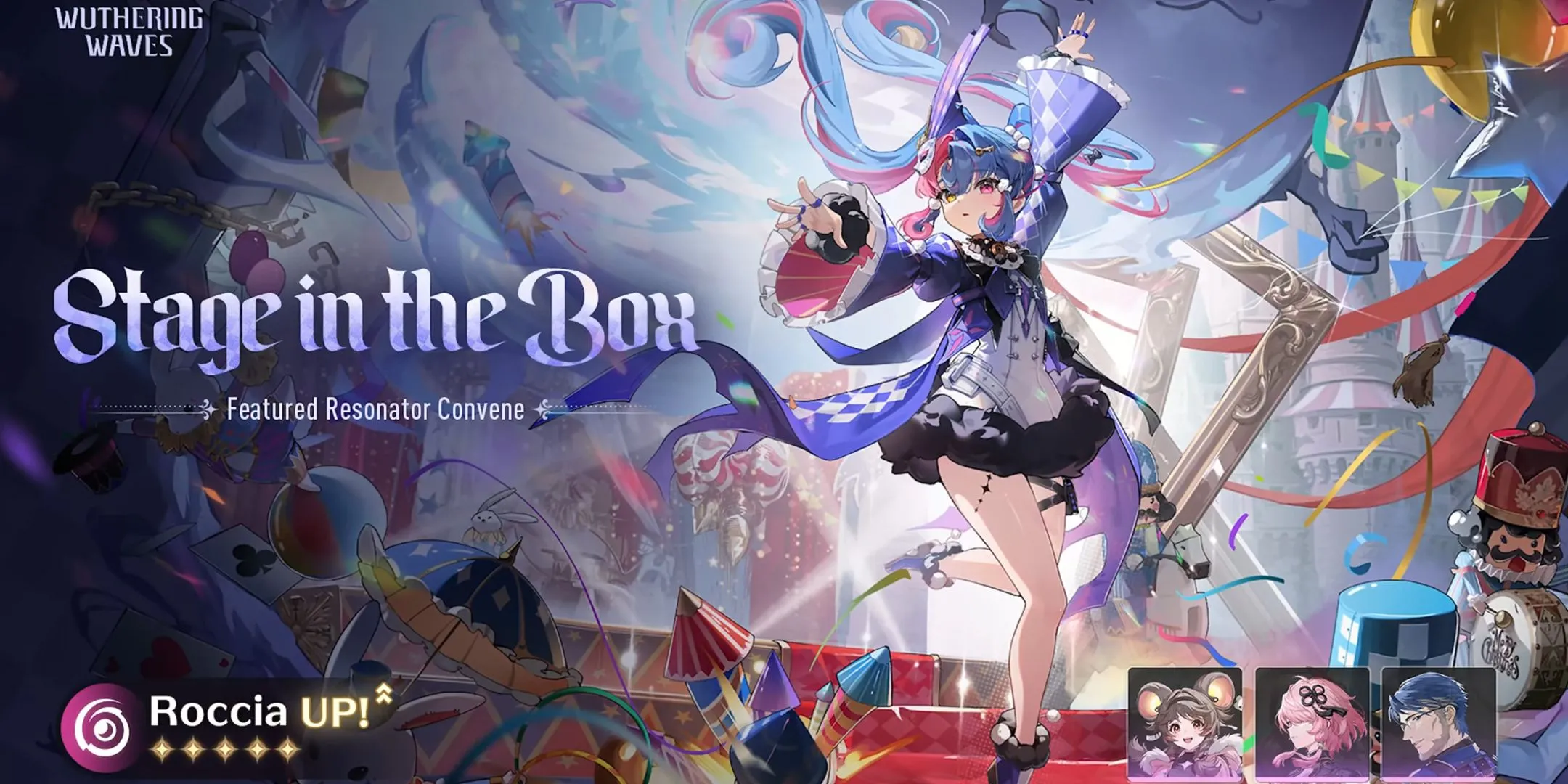 Hình ảnh Resonator Roccia (Havoc-Gauntlet) trong banner tái xuất phiên bản 2.5 của Wuthering Waves