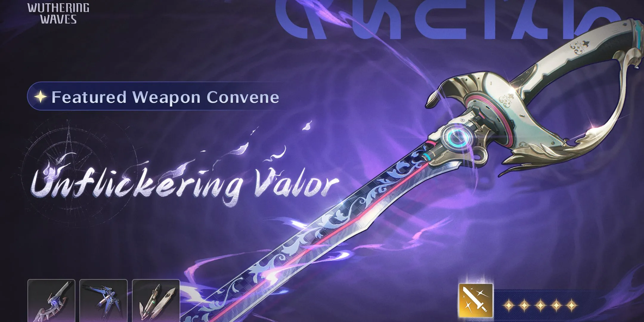 Hình ảnh vũ khí Unflickering Valor - vũ khí độc quyền của Brant trong Wuthering Waves