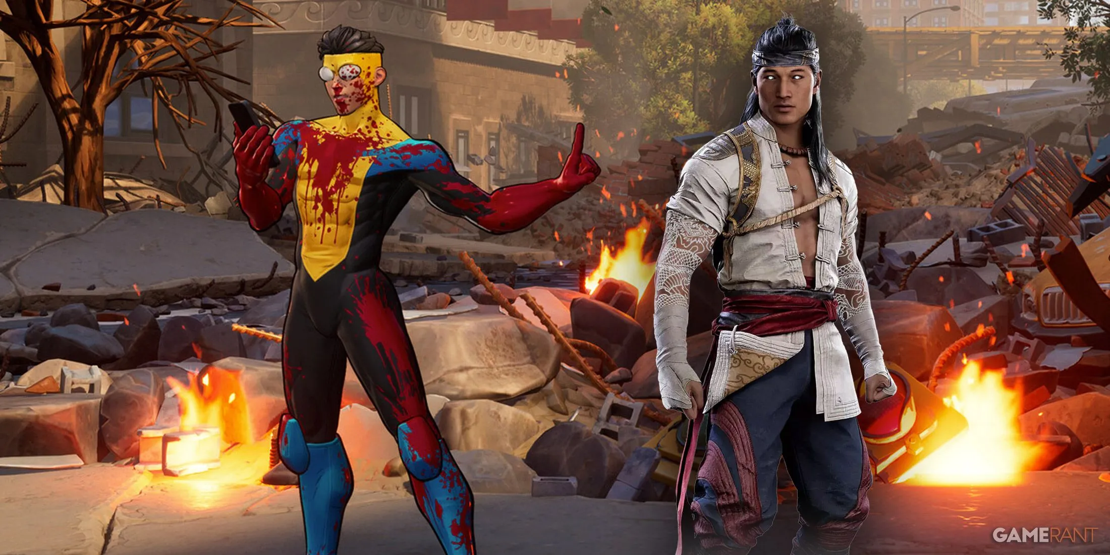 Invincible VS với phong cách đối thoại trước trận đấu tương tự Mortal Kombat, hứa hẹn chiều sâu cốt truyện và tương tác nhân vật phong phú.