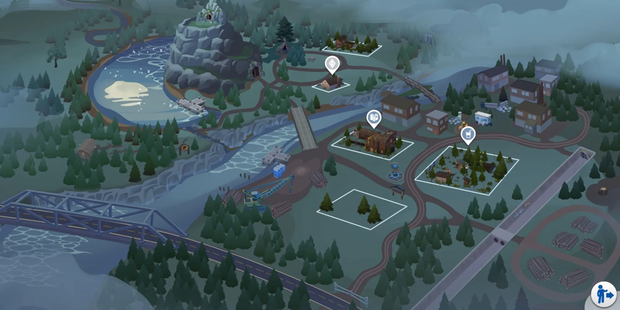 Khu rừng bí ẩn tại thế giới Moonwood Mill của The Sims 4 Werewolves
