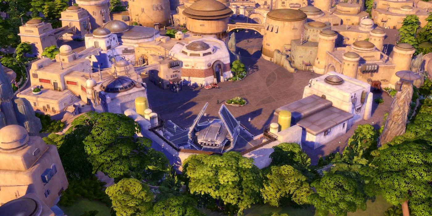 Khu vực First Order District trong thế giới Batuu của The Sims 4 Journey To Batuu
