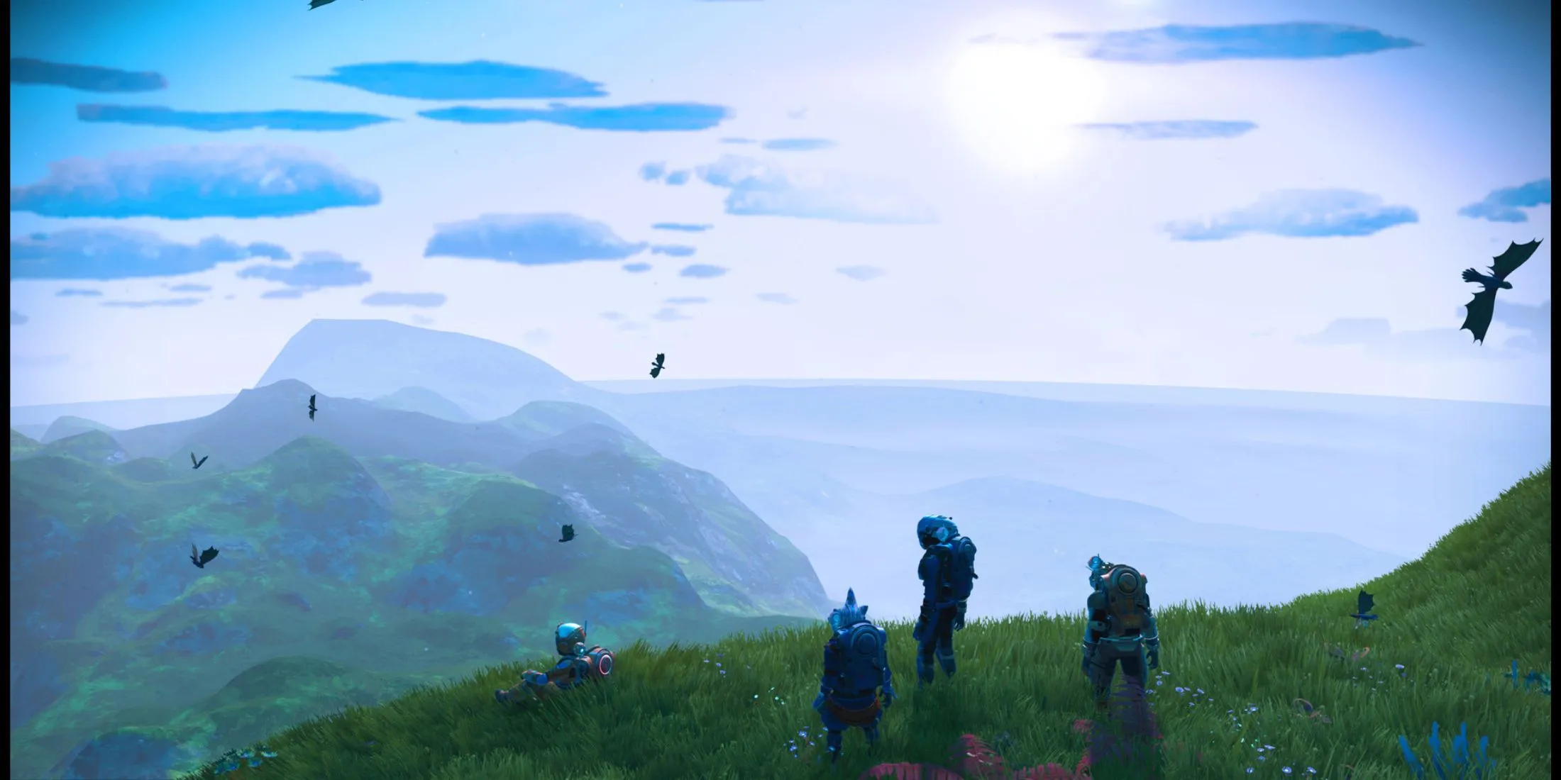 Nhóm game thủ cùng khám phá và sinh tồn trên đỉnh núi trong thế giới No Man's Sky