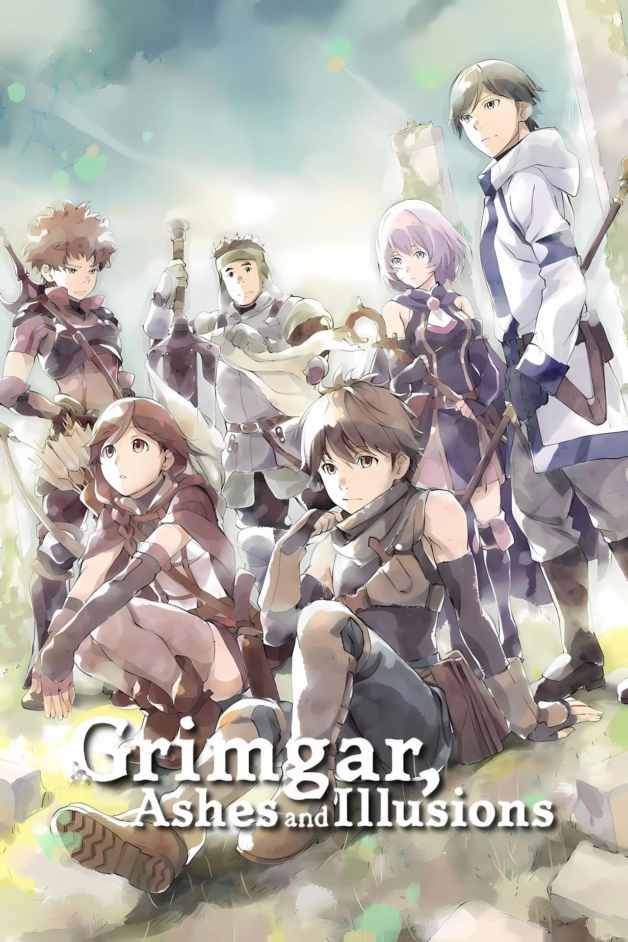 Poster anime Grimgar of Fantasy and Ash với nhóm bạn đối mặt với thử thách sinh tồn